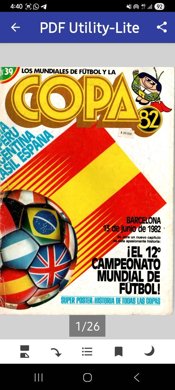 Portada ampliada de Los mundiales de futbol y la copa 82