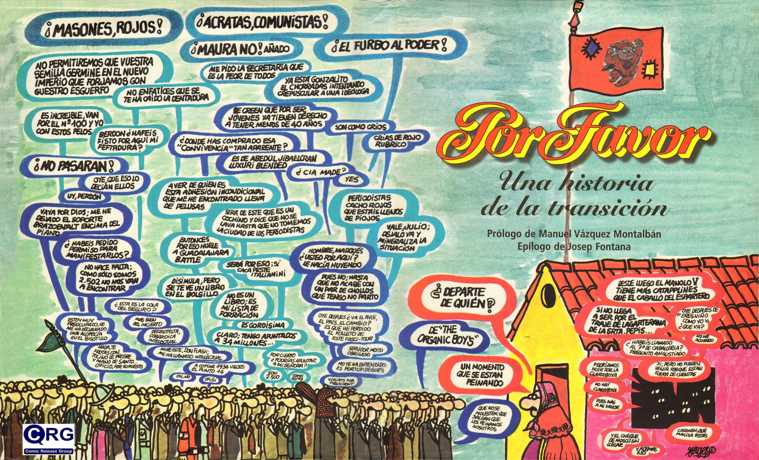 Portada ampliada de Por favor. Una historia de la transición