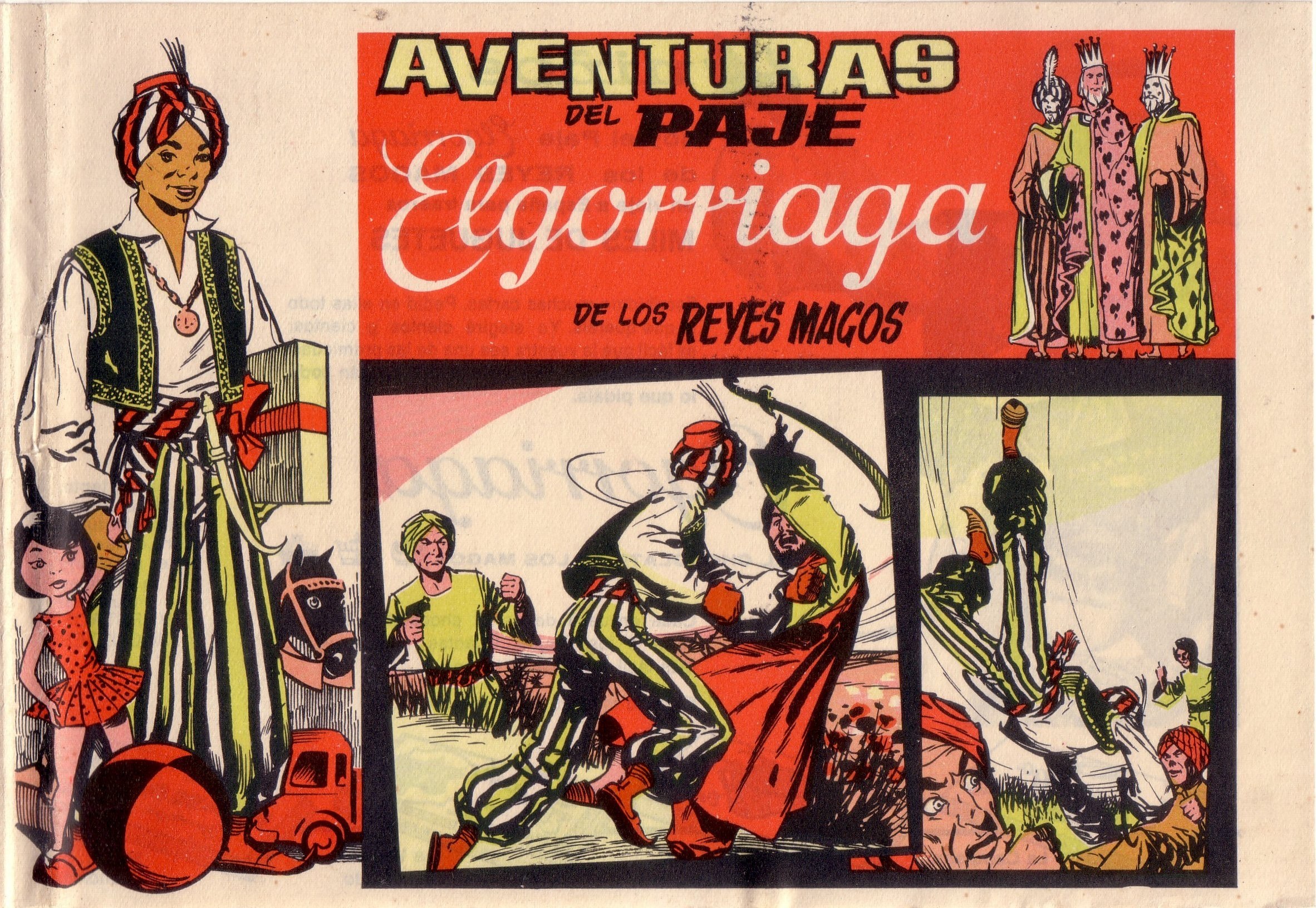 Portada ampliada de AVENTURAS DEL PAJE Elgorriaga DE LOS REYES MAGOS