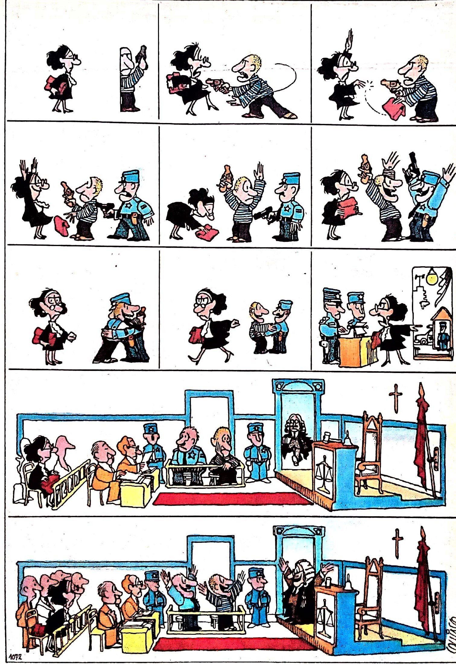 Portada ampliada de QUINO A COLOR 1990