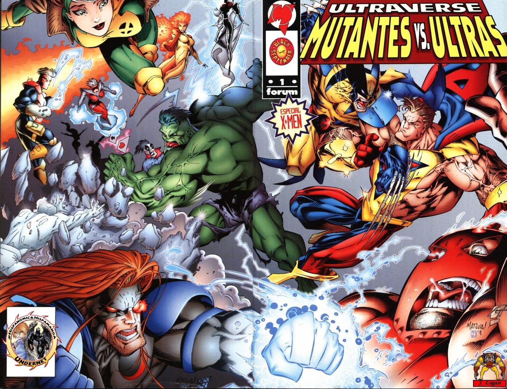 Portada ampliada de ULTRAVRSE MUTANTES VS ULTRAS