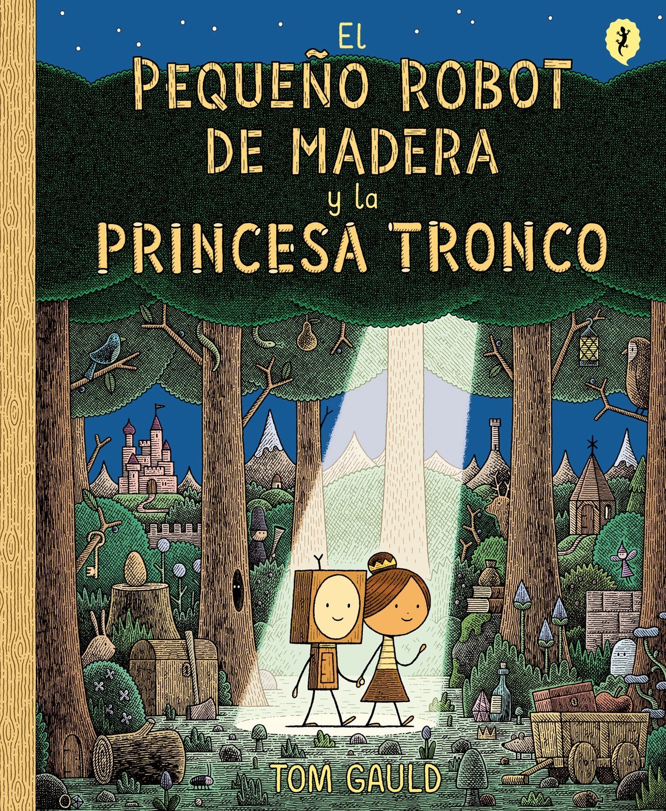 Portada ampliada de El pequeño robot de madera y la princesa tronco