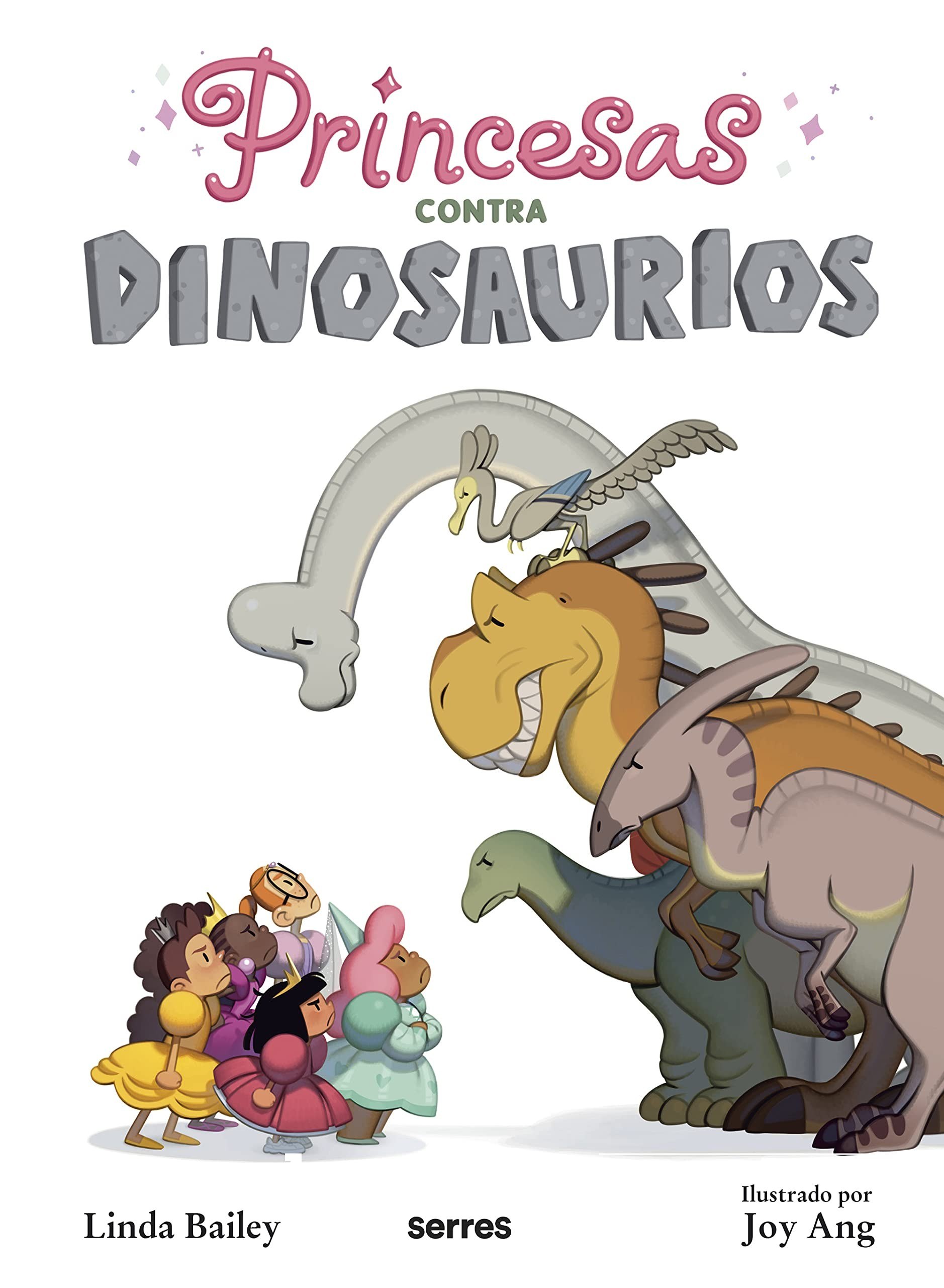Portada ampliada de Princesas contra dinosaurios