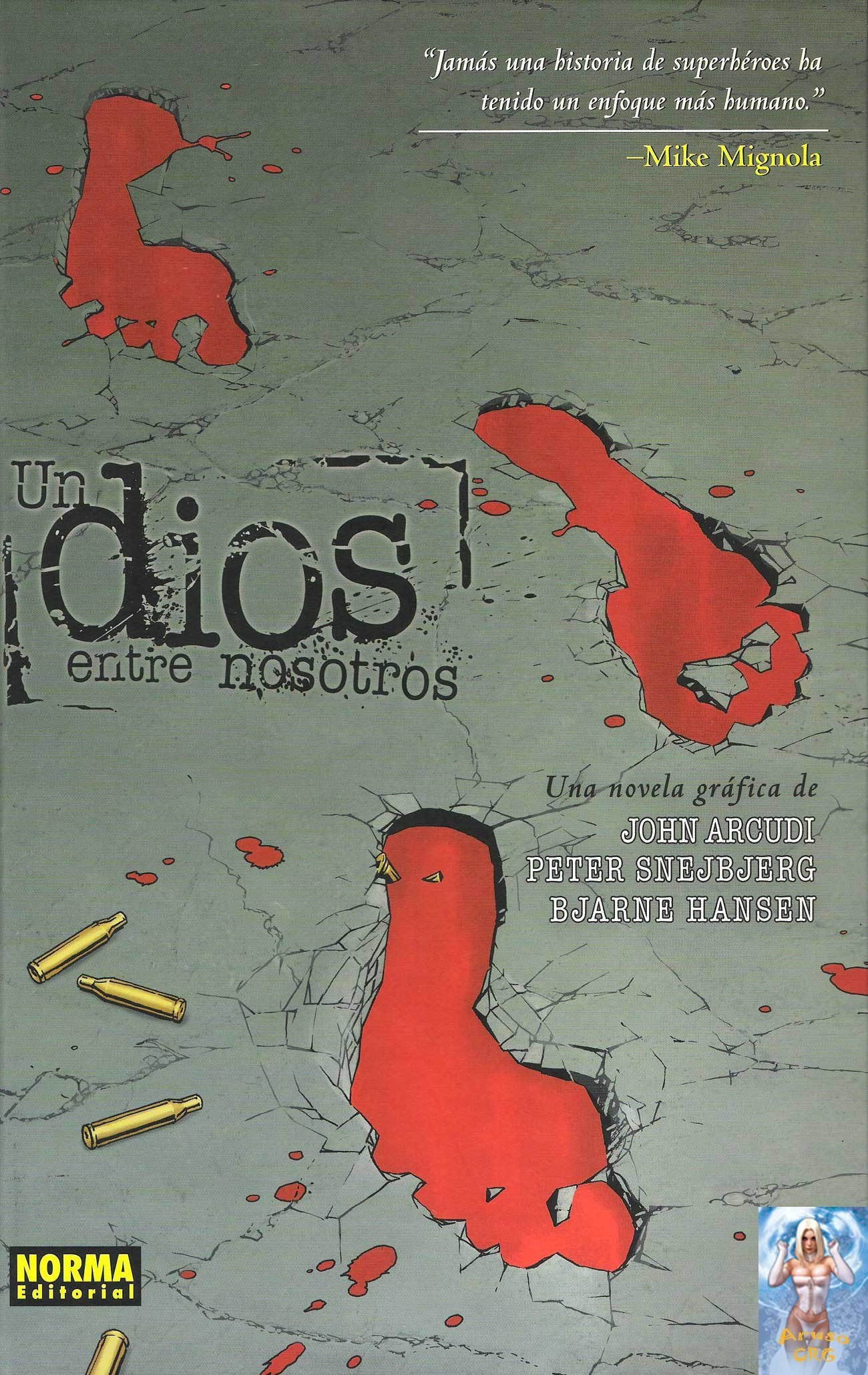 Portada ampliada de Un dios entre nosotros
