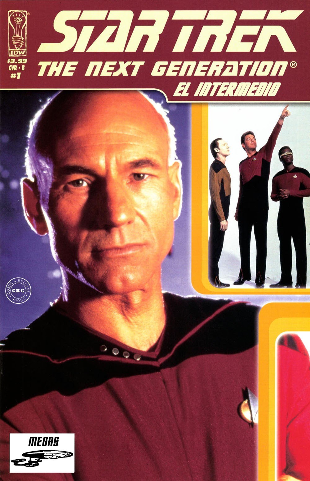 Portada ampliada de STAR TREK THE NEXT GENERATION EL INTERMEDIO