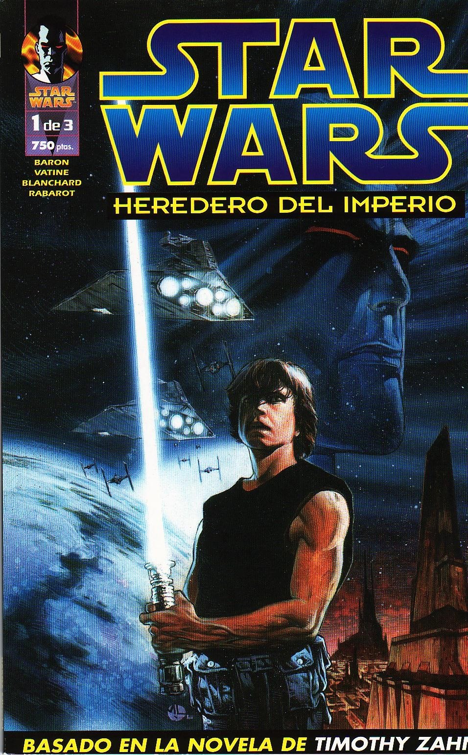 Portada ampliada de STAR WARS HEREDERO DEL IMPERIO