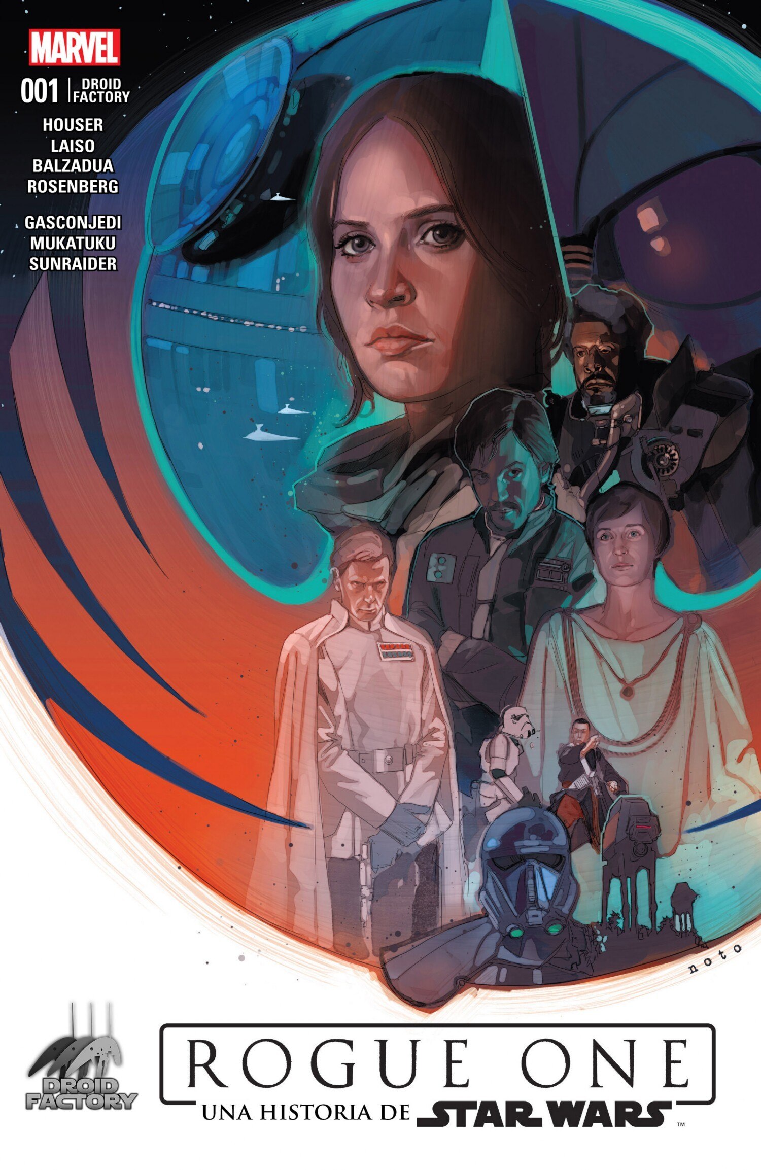 Portada ampliada de ROGUE ONE UNA HISTORIA DE STAR WARS