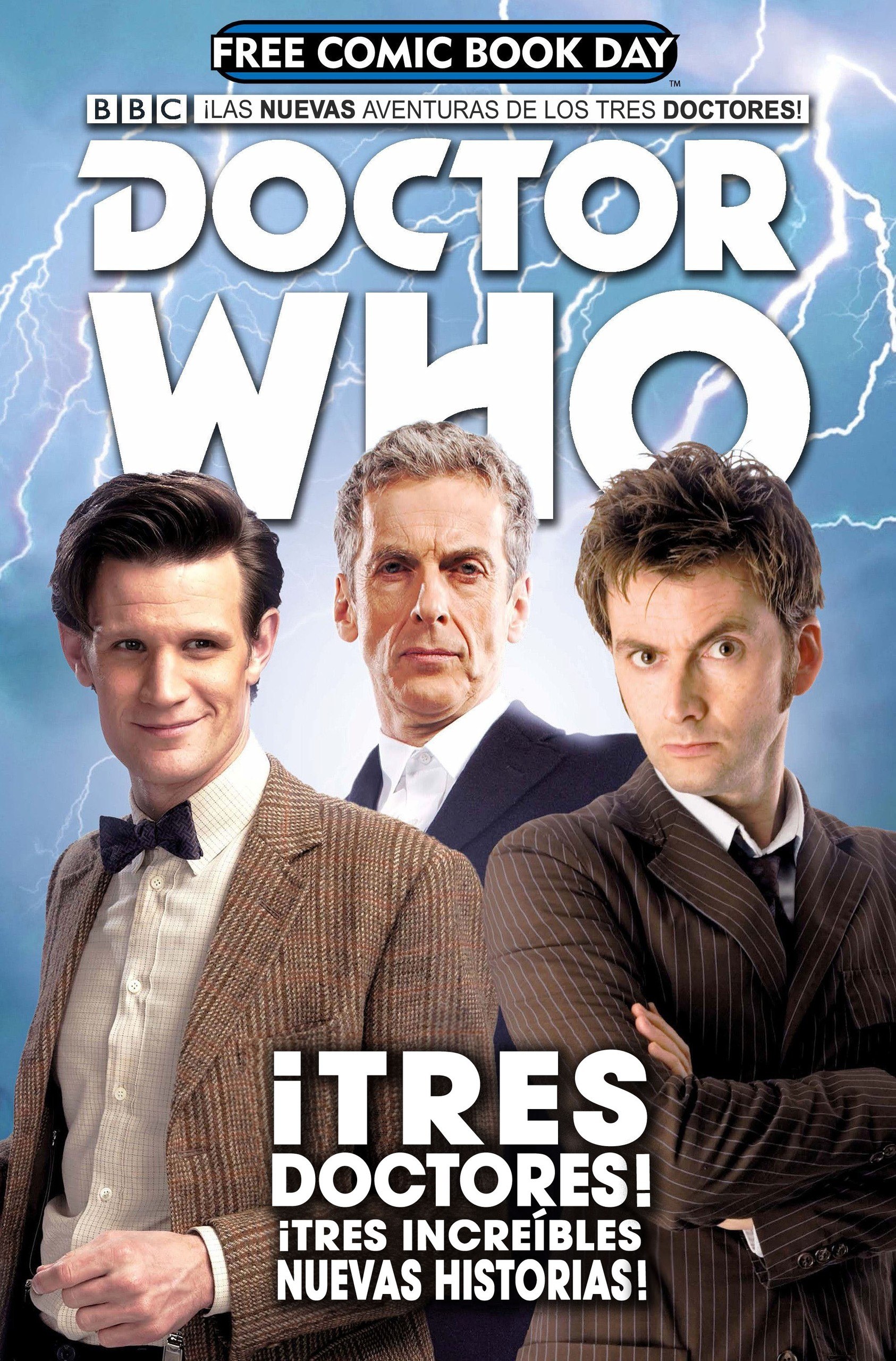 Portada ampliada de Las nuevas aventuras de los tres doctores