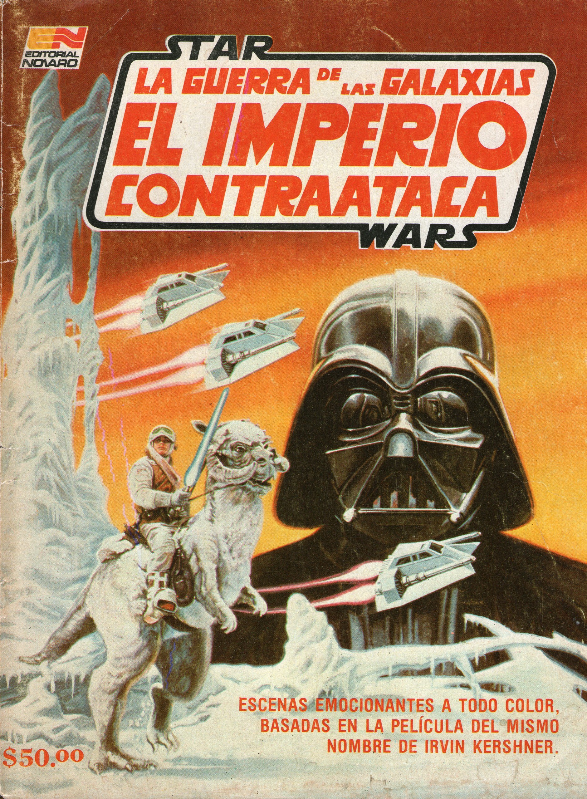 Portada ampliada de STAR WARS LA GUERRA DE LAS GALAXIAS EL IMPERIO CONTRAATACA
