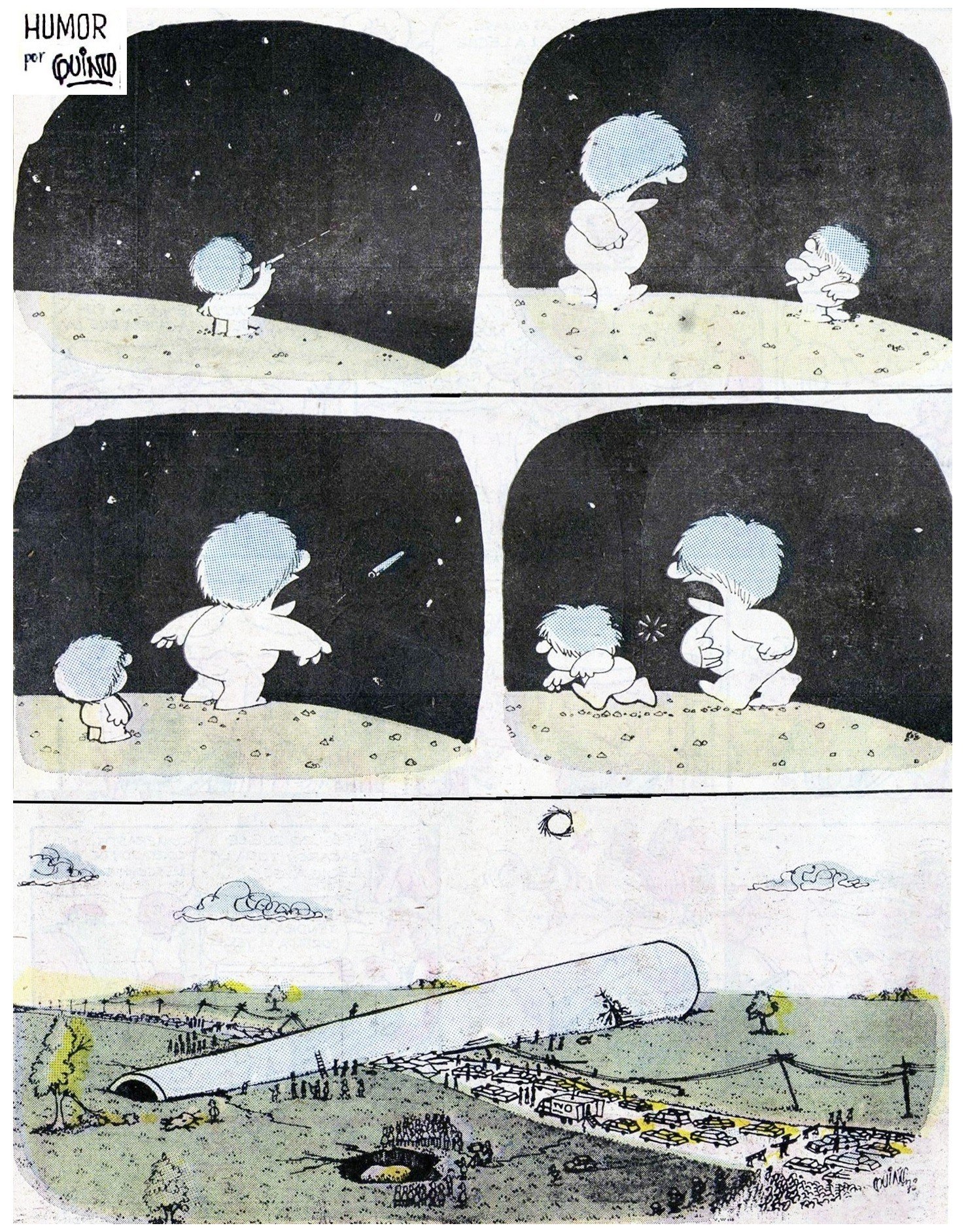 Portada ampliada de QUINO A COLOR 1974
