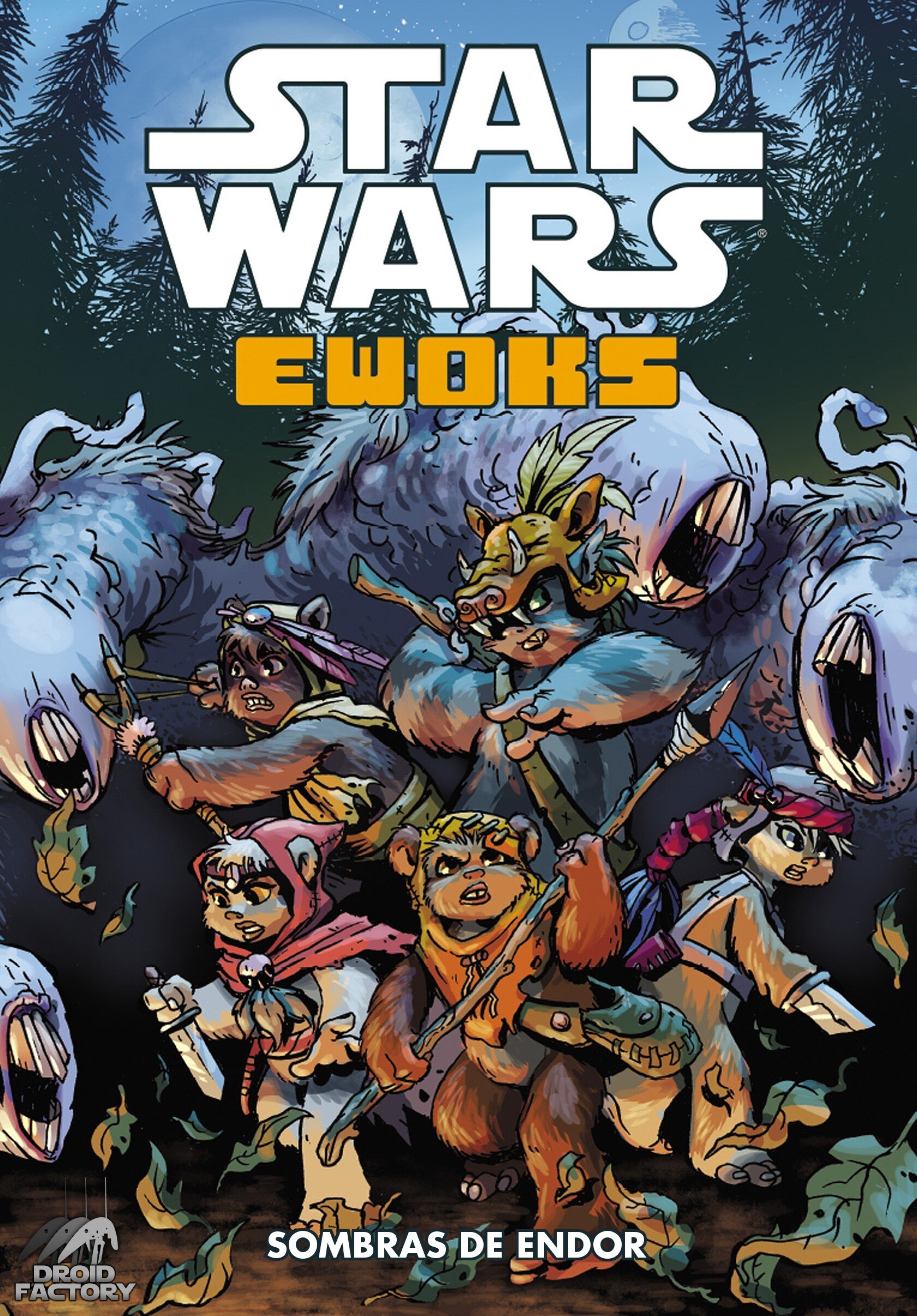 Portada ampliada de Star Wars Ewoks: Sombras de Endor