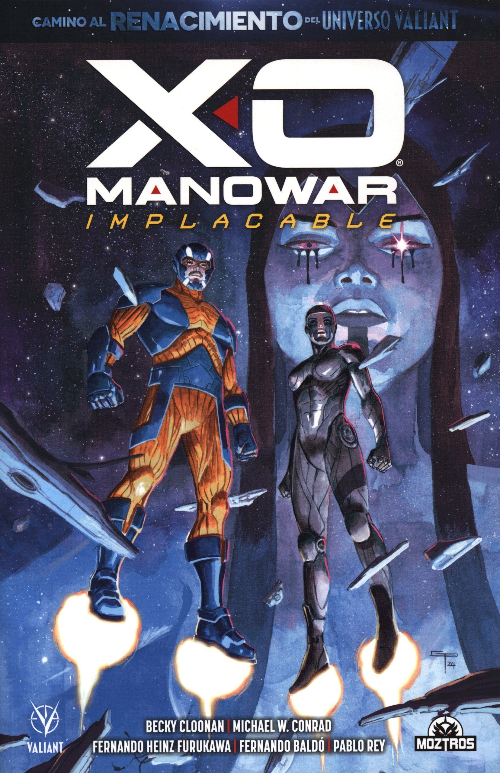 Portada ampliada de X-O Manowar Implacable