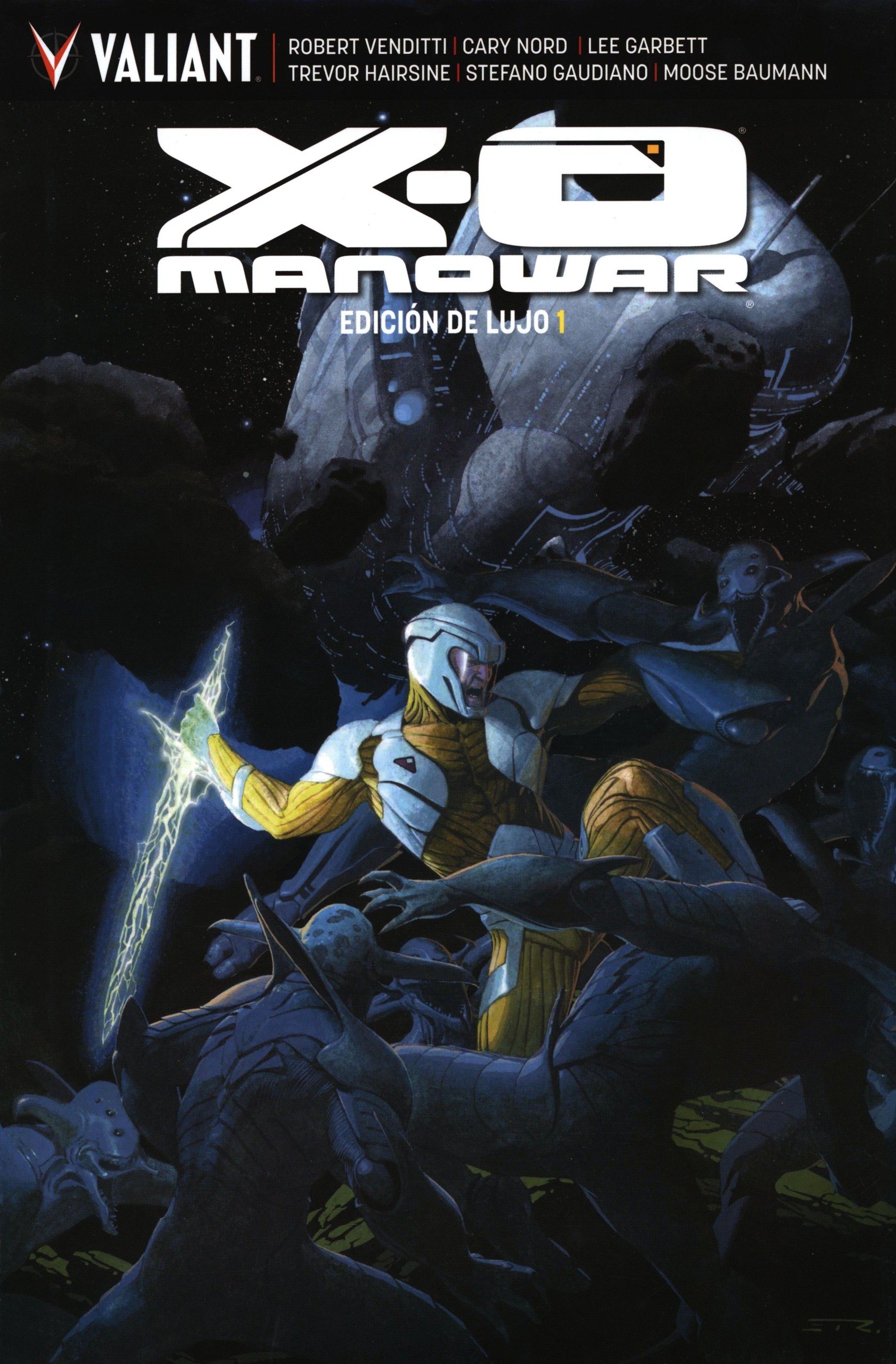Portada ampliada de X-O Manowar Edición de Lujo 1