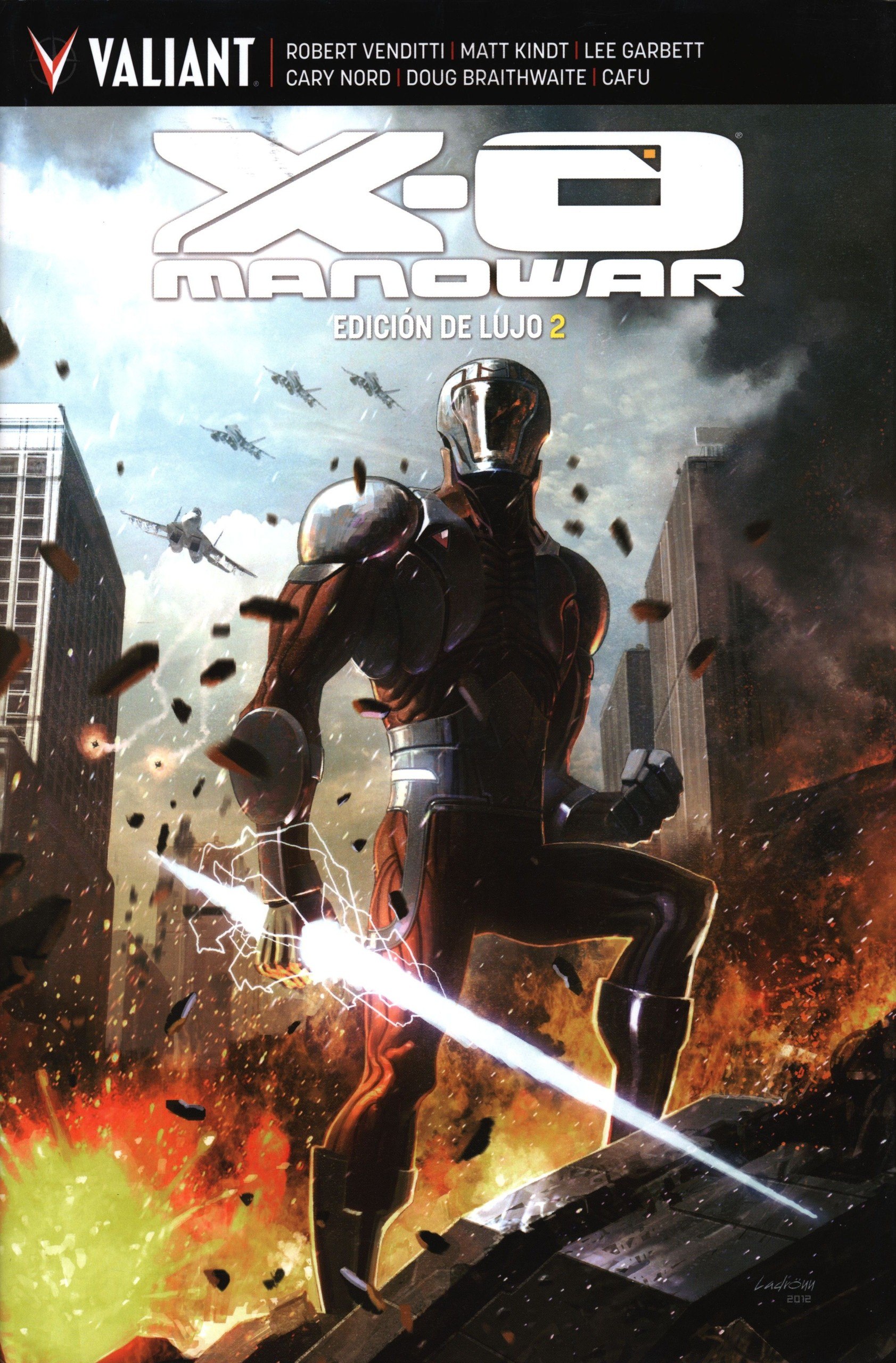 Portada ampliada de X-O Manowar Edicion De Lujo 2