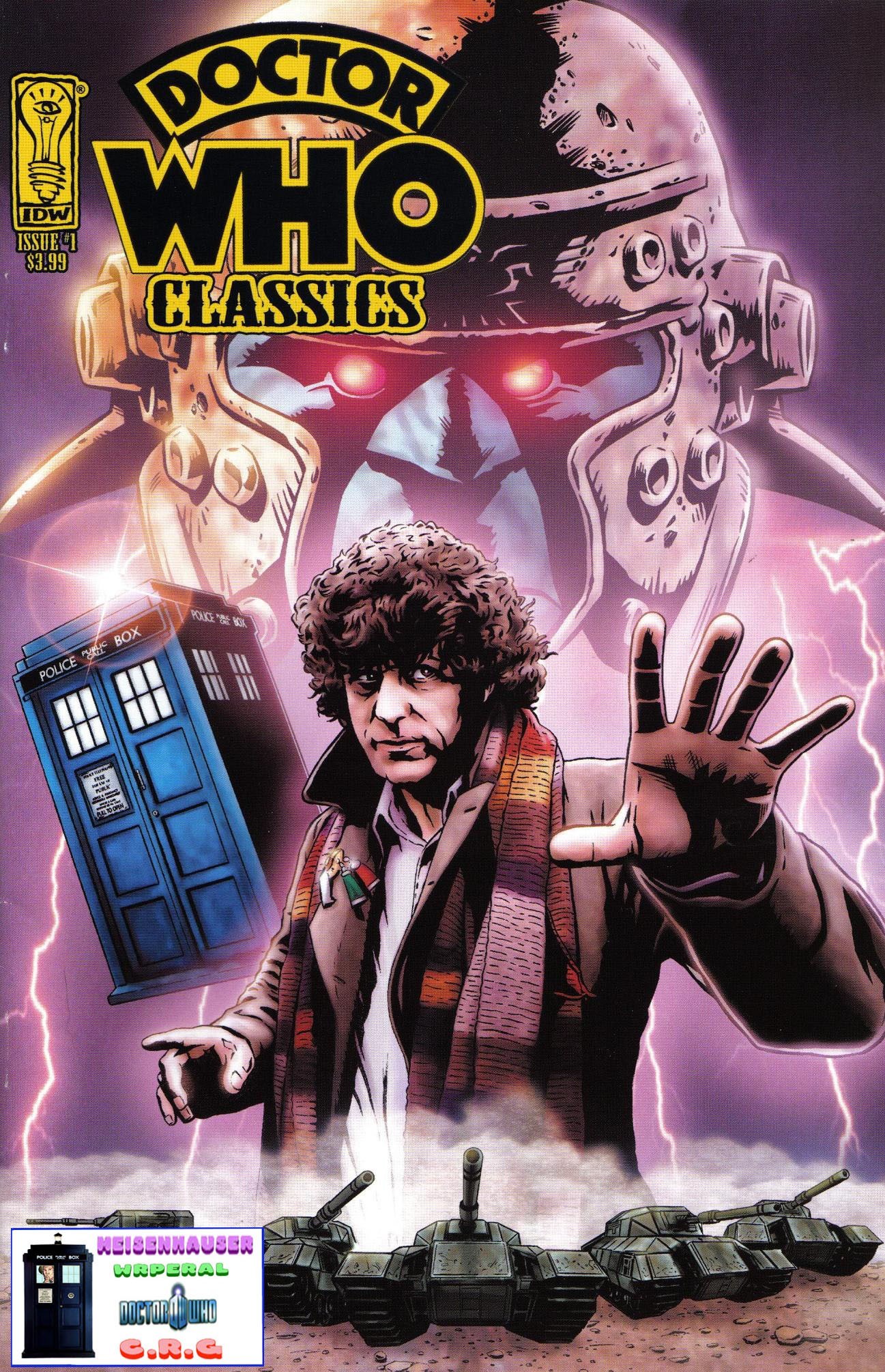 Portada ampliada de Doctor Who Classics