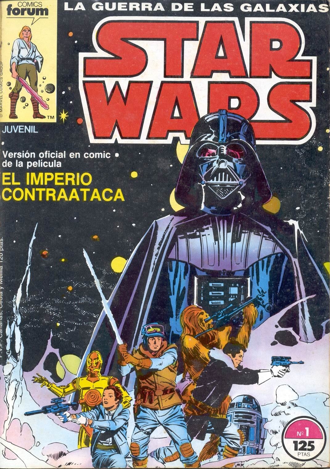 Portada ampliada de LA GUERRA DE LAS GALAXIAS STAR WARS EL IMPERIO CONTRAATACA