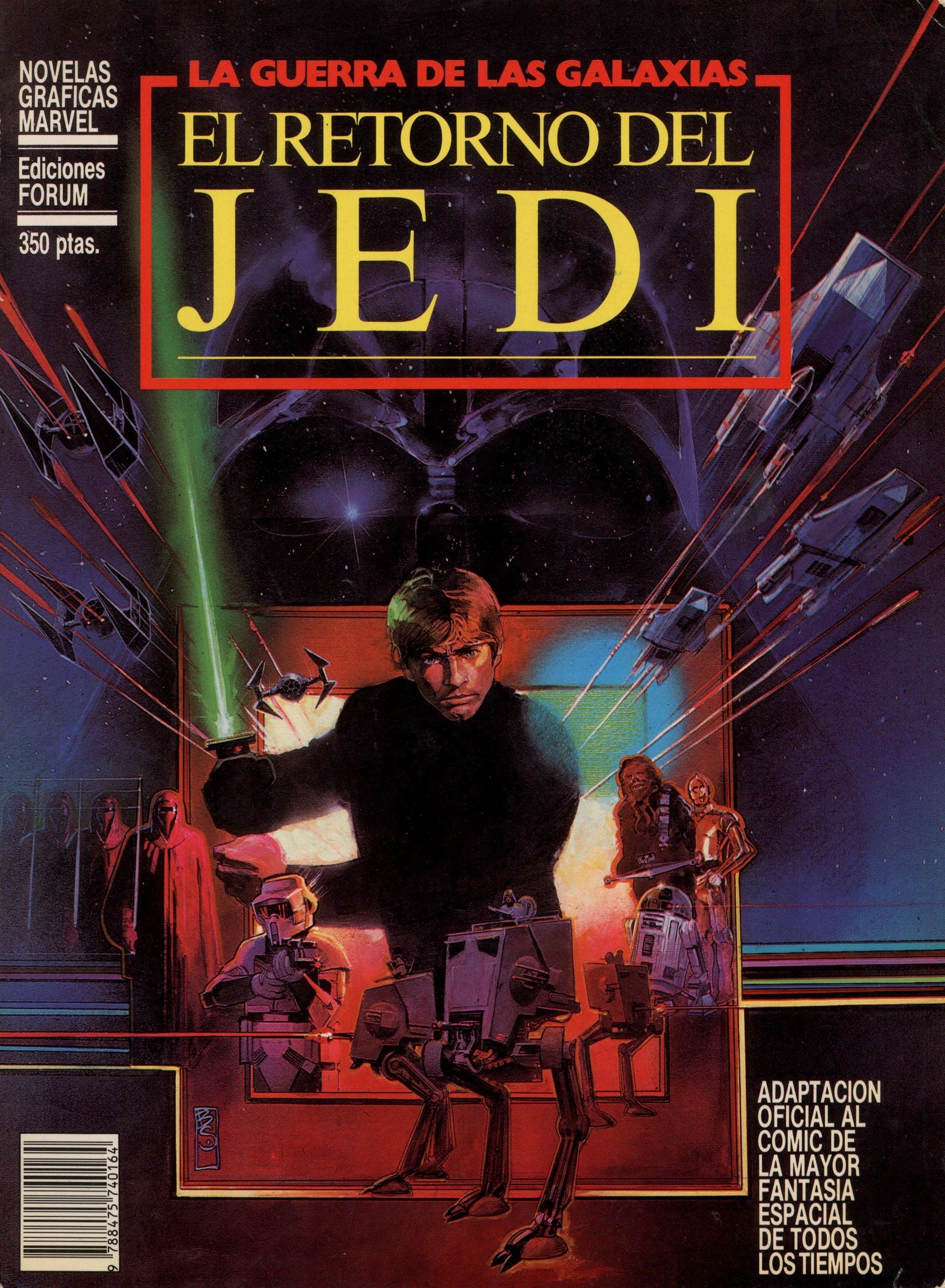 Portada ampliada de LA GUERRA DE LAS GALAXIAS EL RETORNO DEL JEDI