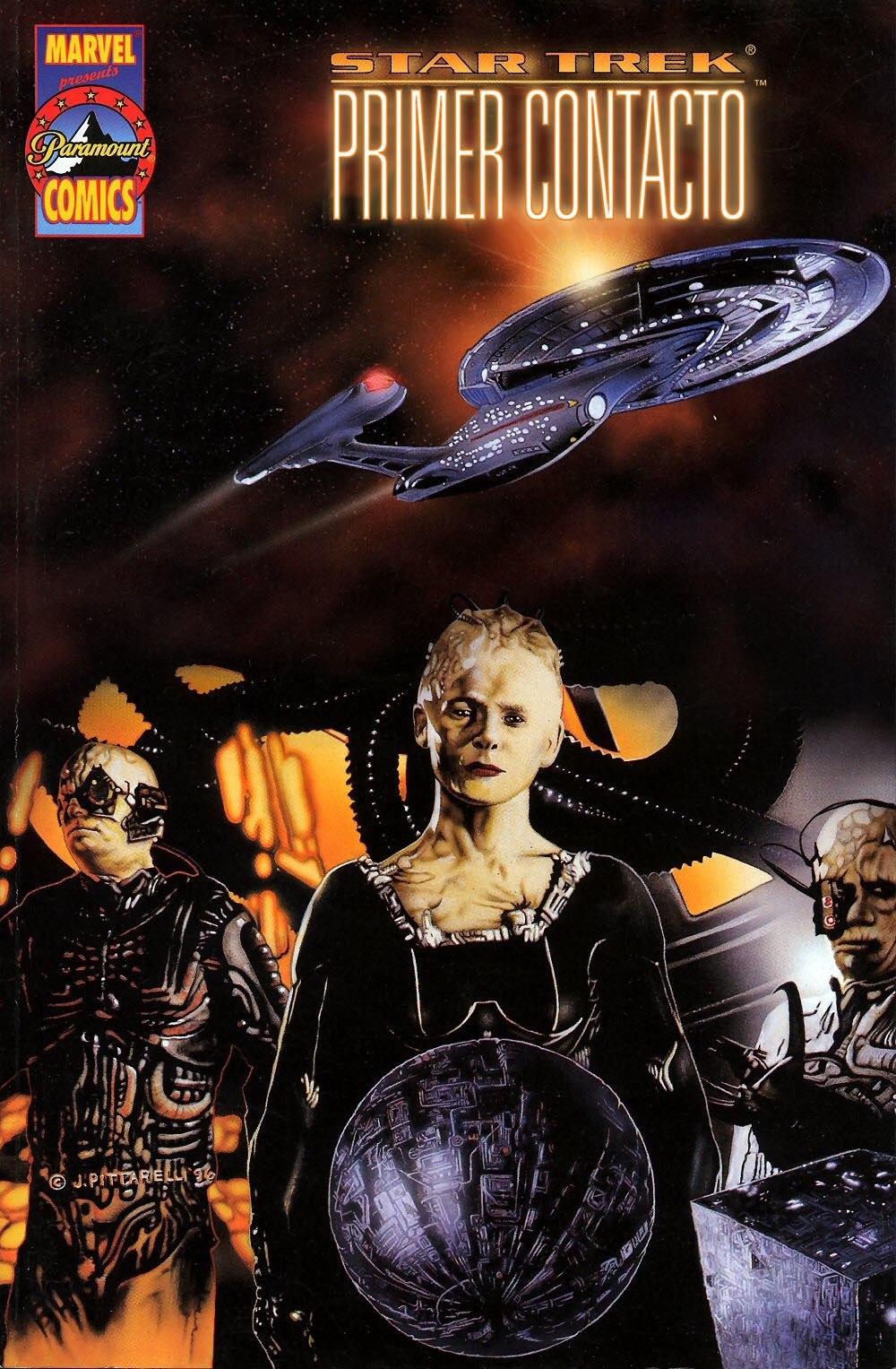 Portada ampliada de Star Trek Primer Contacto