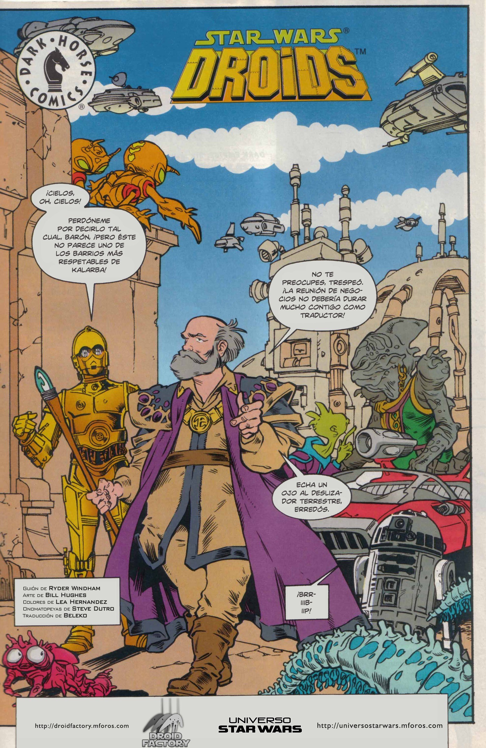 Portada ampliada de STAR WARS DROIDS