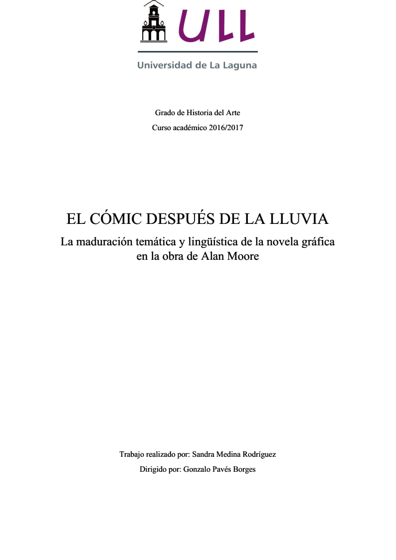 Portada ampliada de EL CÓMIC DESPUÉS DE LA LLUVIA