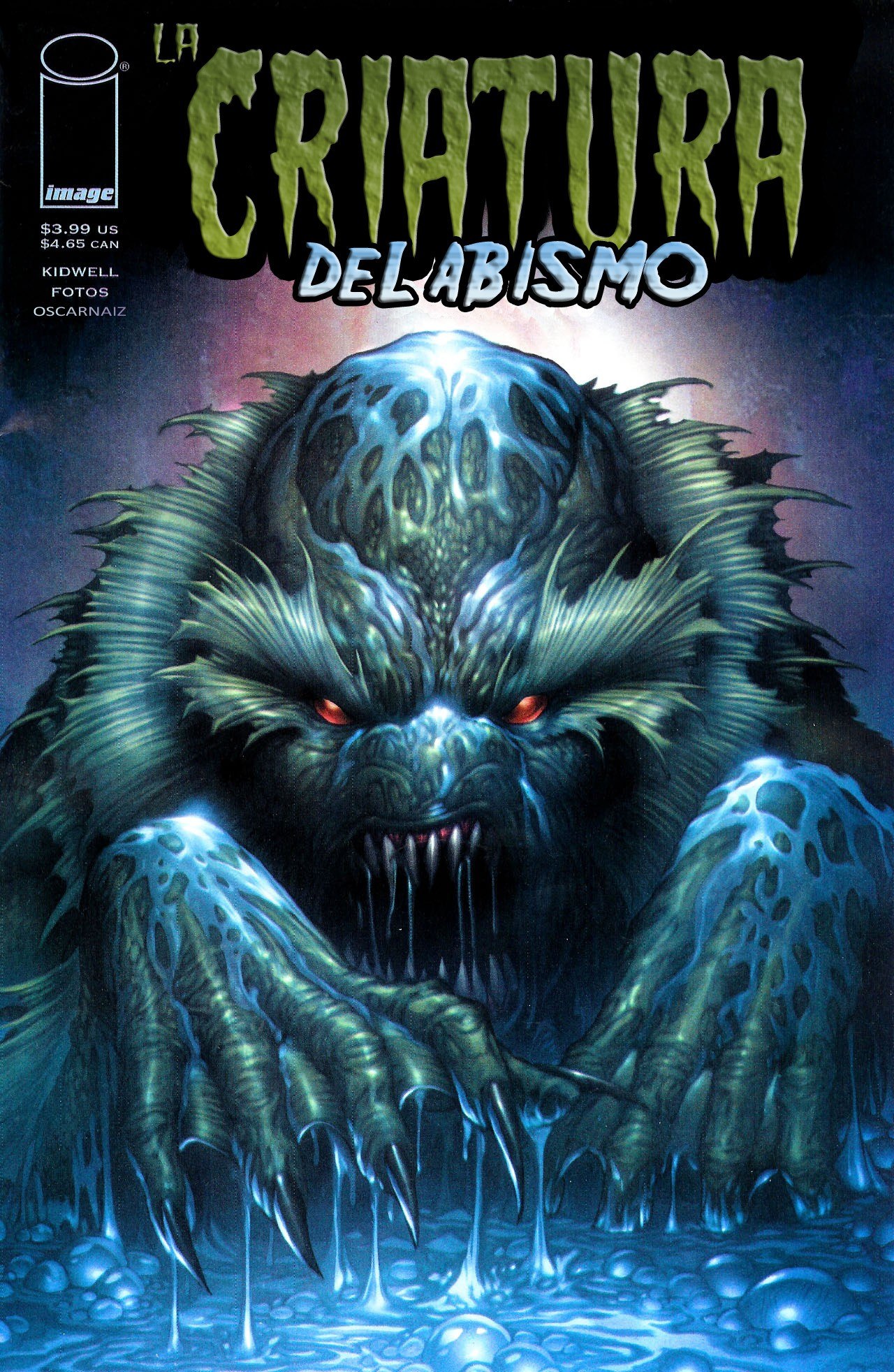 Portada ampliada de LA CRIATURA DEL ABISMO