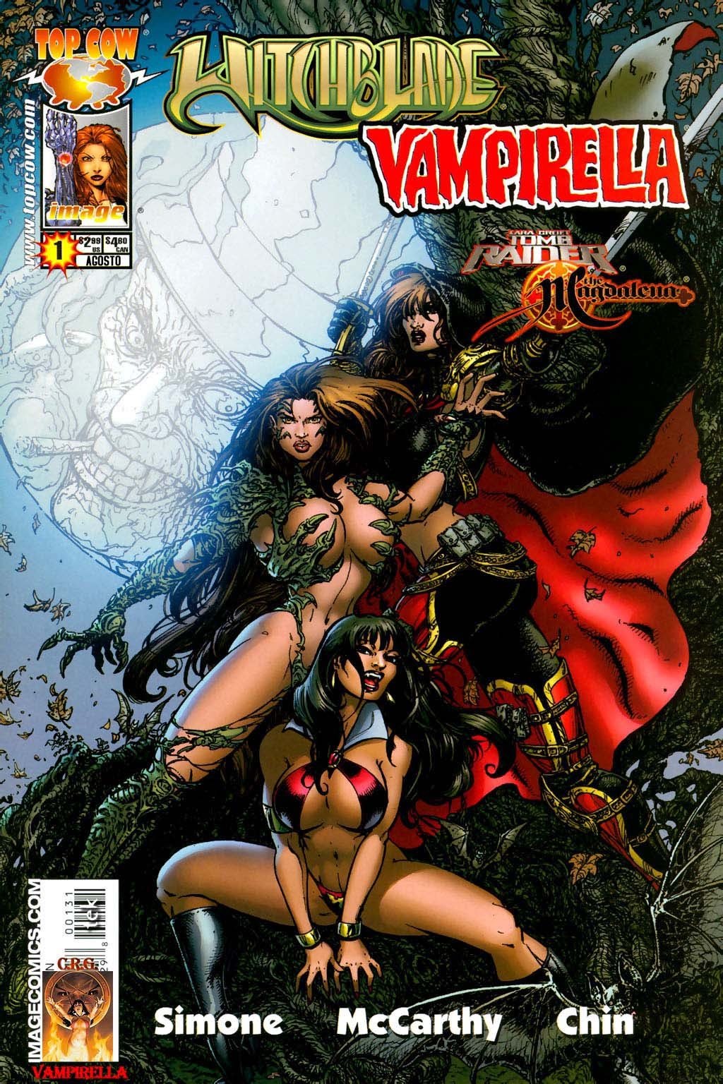 Portada ampliada de WITCHBLADE VAMPIRELLA