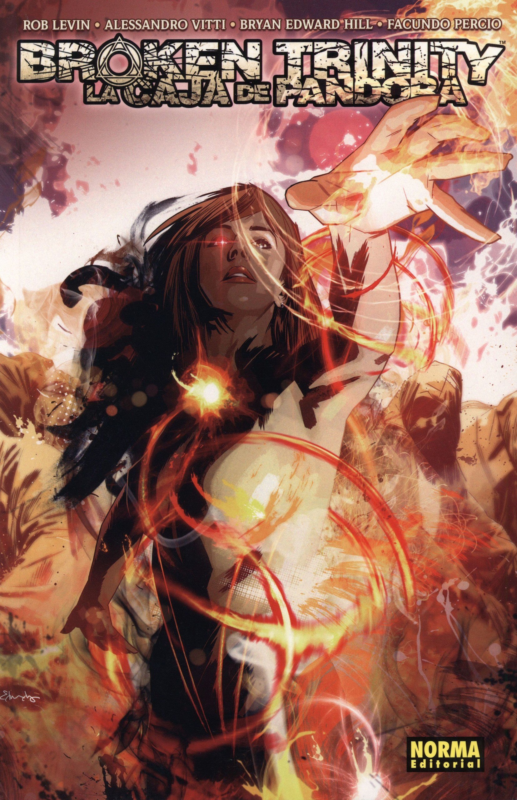 Portada ampliada de Broken Trinity
