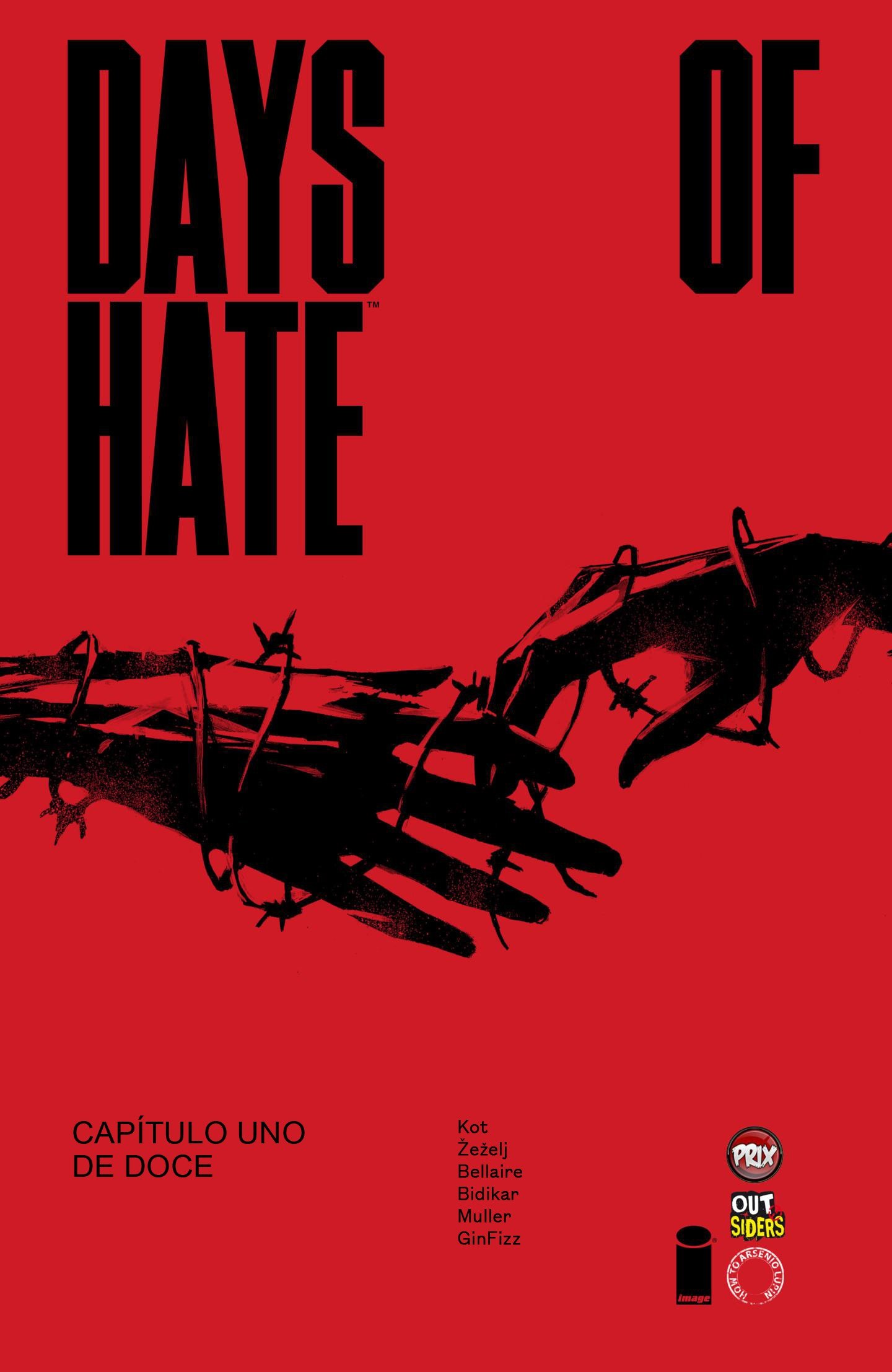 Portada ampliada de DAYS OF HATE