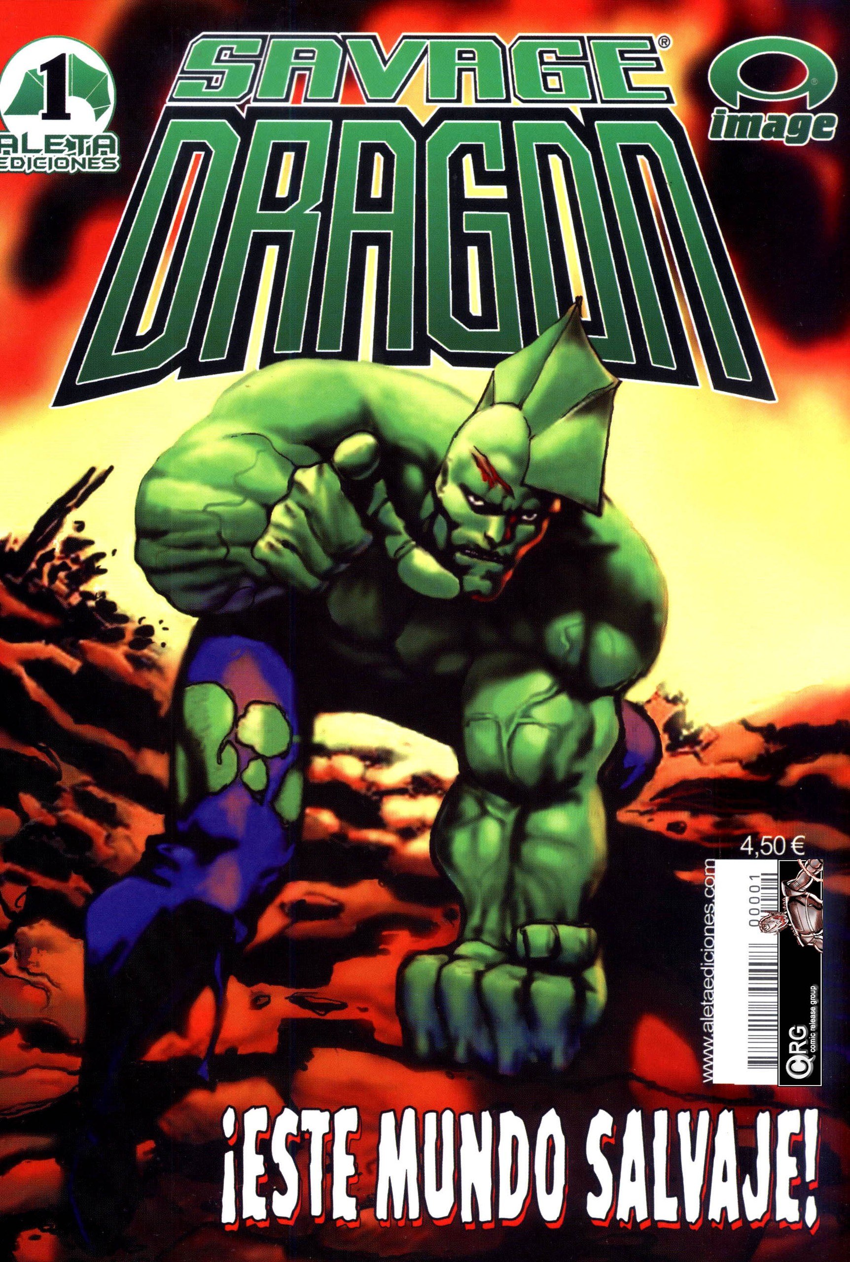Portada ampliada de SAVAGE DRAGON