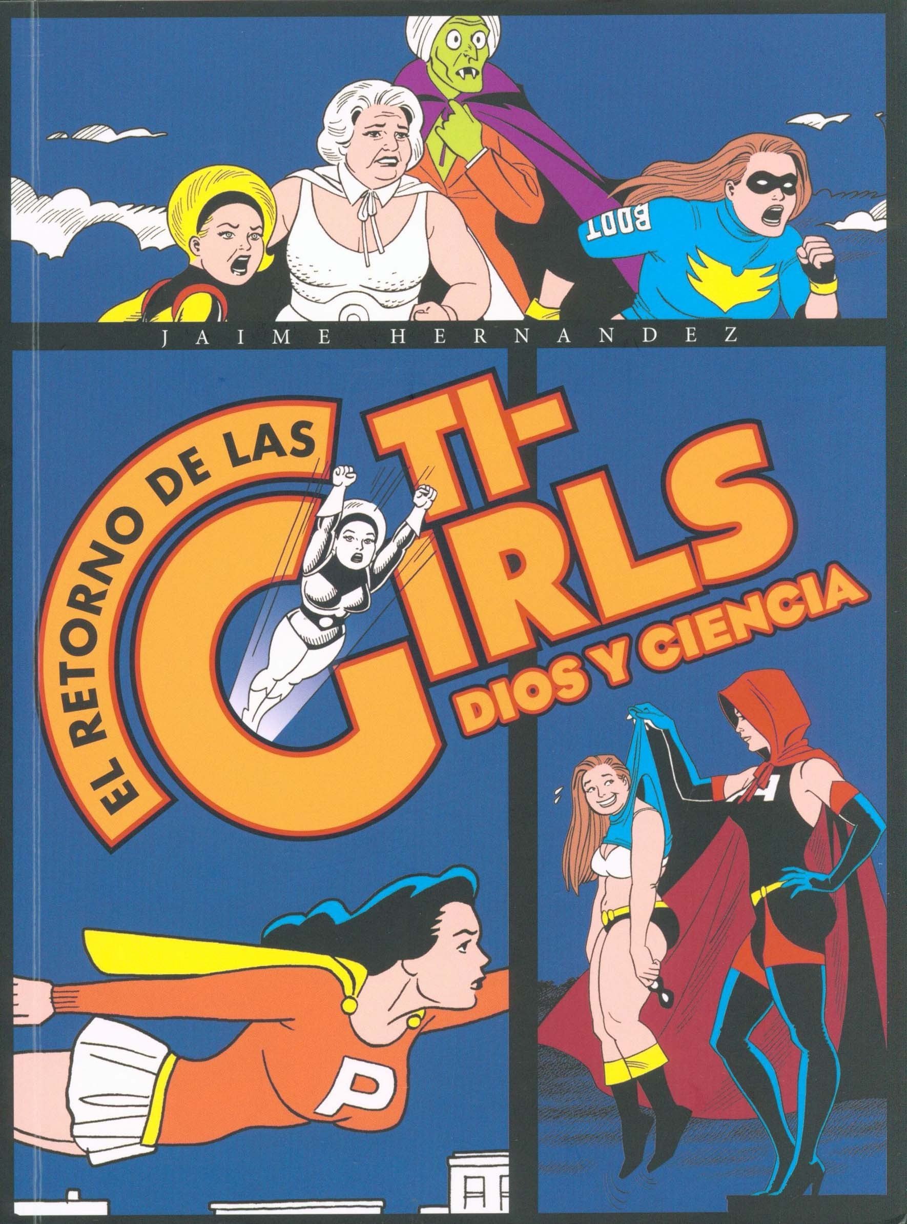 Portada ampliada de El retorno de las Ti-Girls: Dios y Ciencia