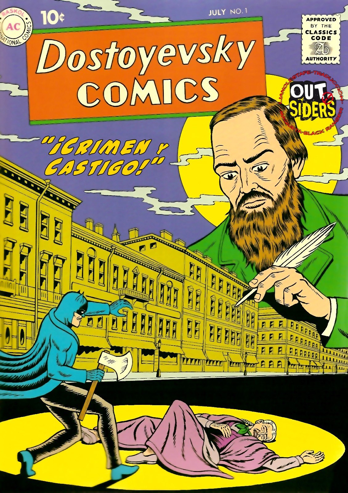 Portada ampliada de Dostoyevsky COMICS