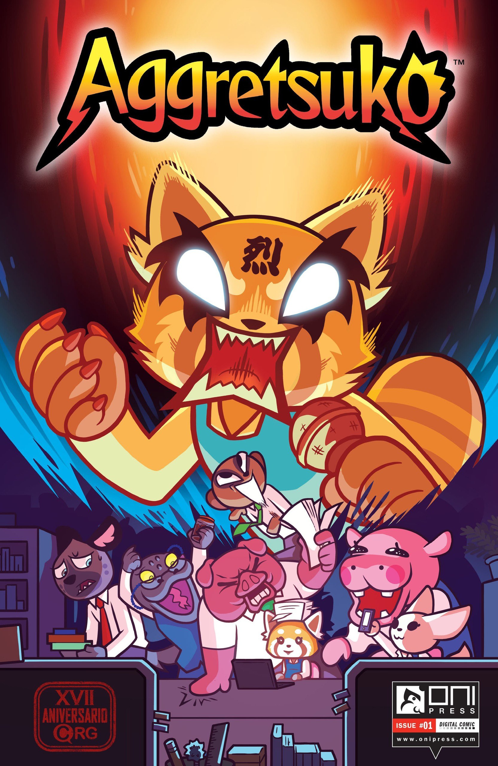 Portada ampliada de Aggretsuko