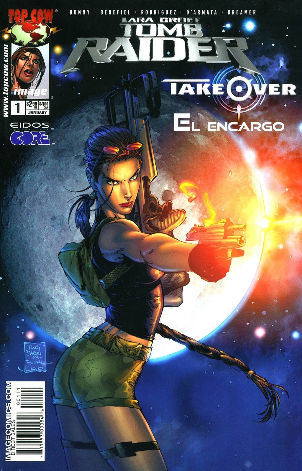 Portada ampliada de LARA CROFT: RAIDER TAKEOVER EL ENCARGO