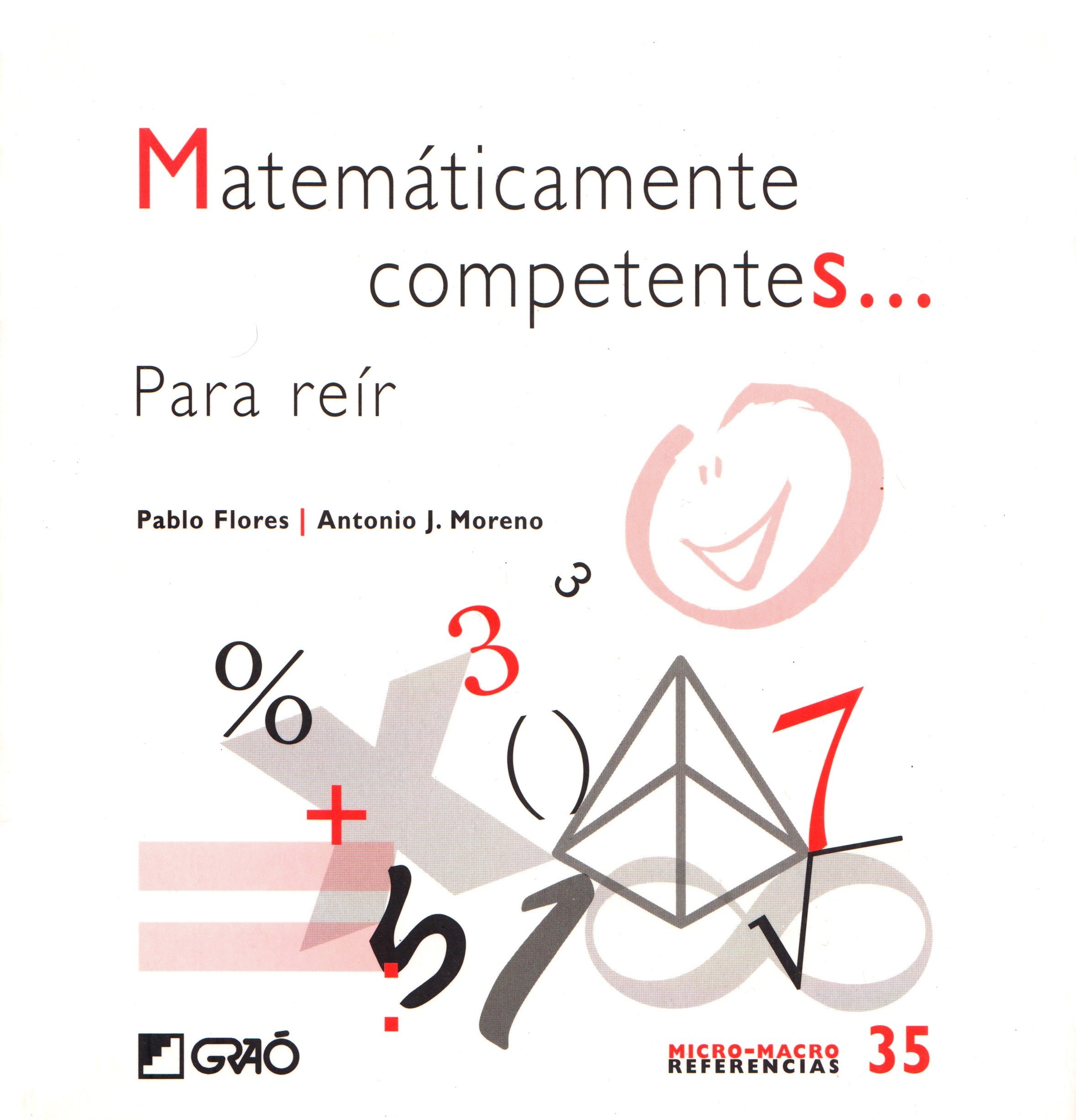 Portada ampliada de Matemáticamente competentes... Para reír