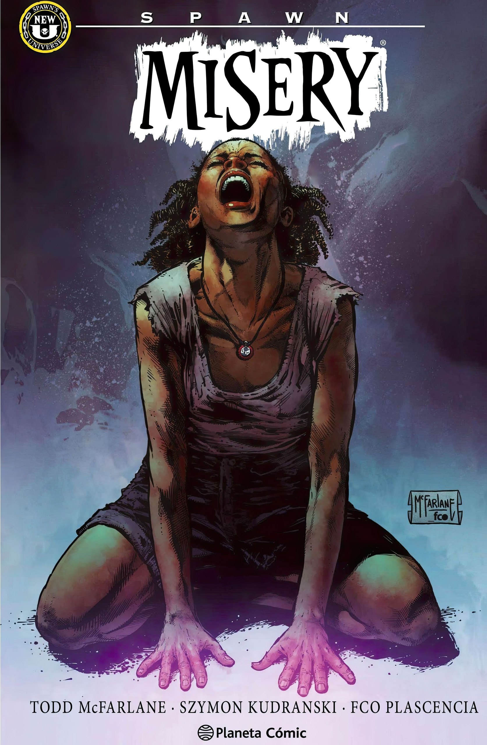 Portada ampliada de Misery