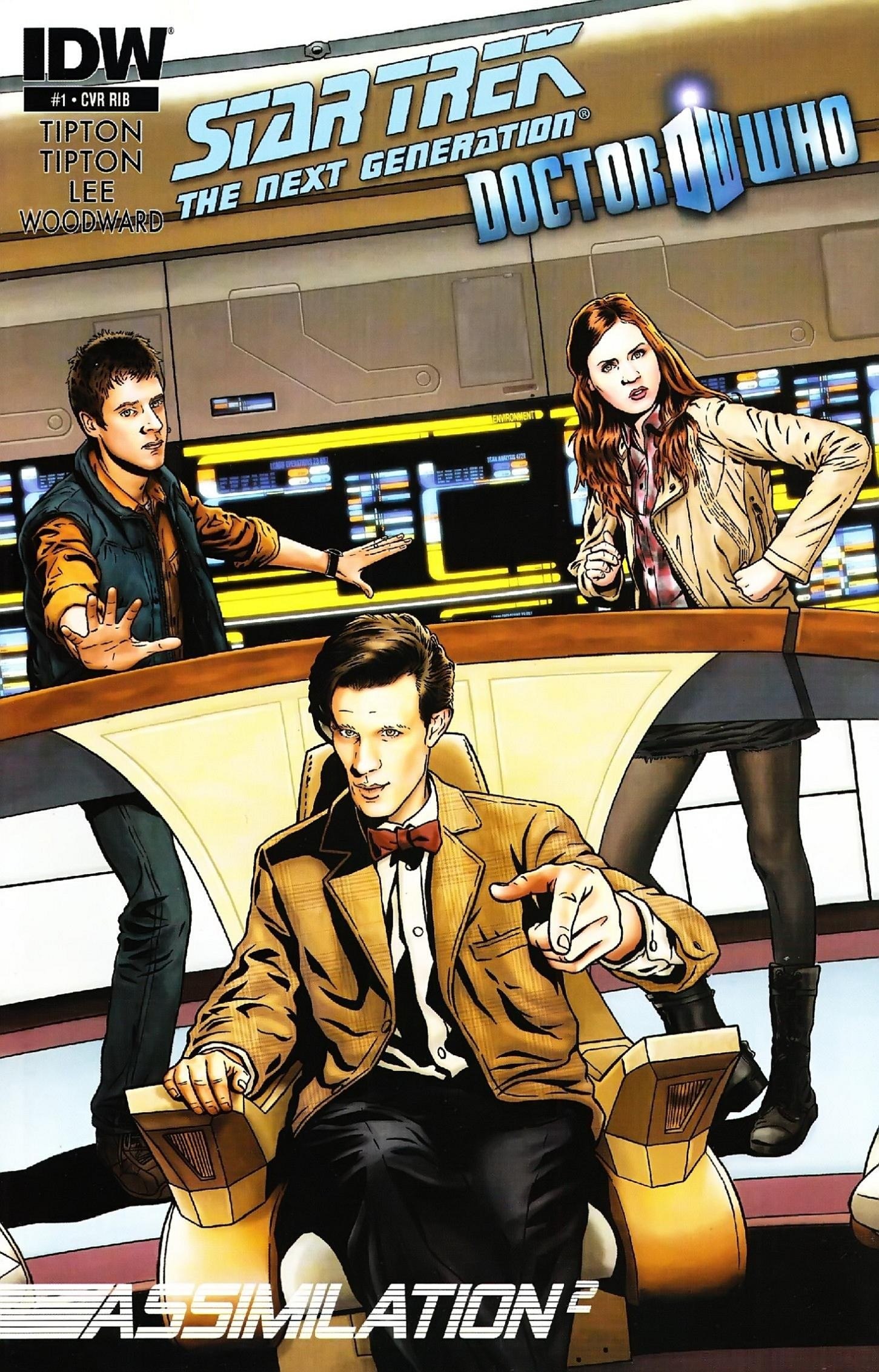 Portada ampliada de Star Trek: The Next Generation / Doctor Who: Assimilation