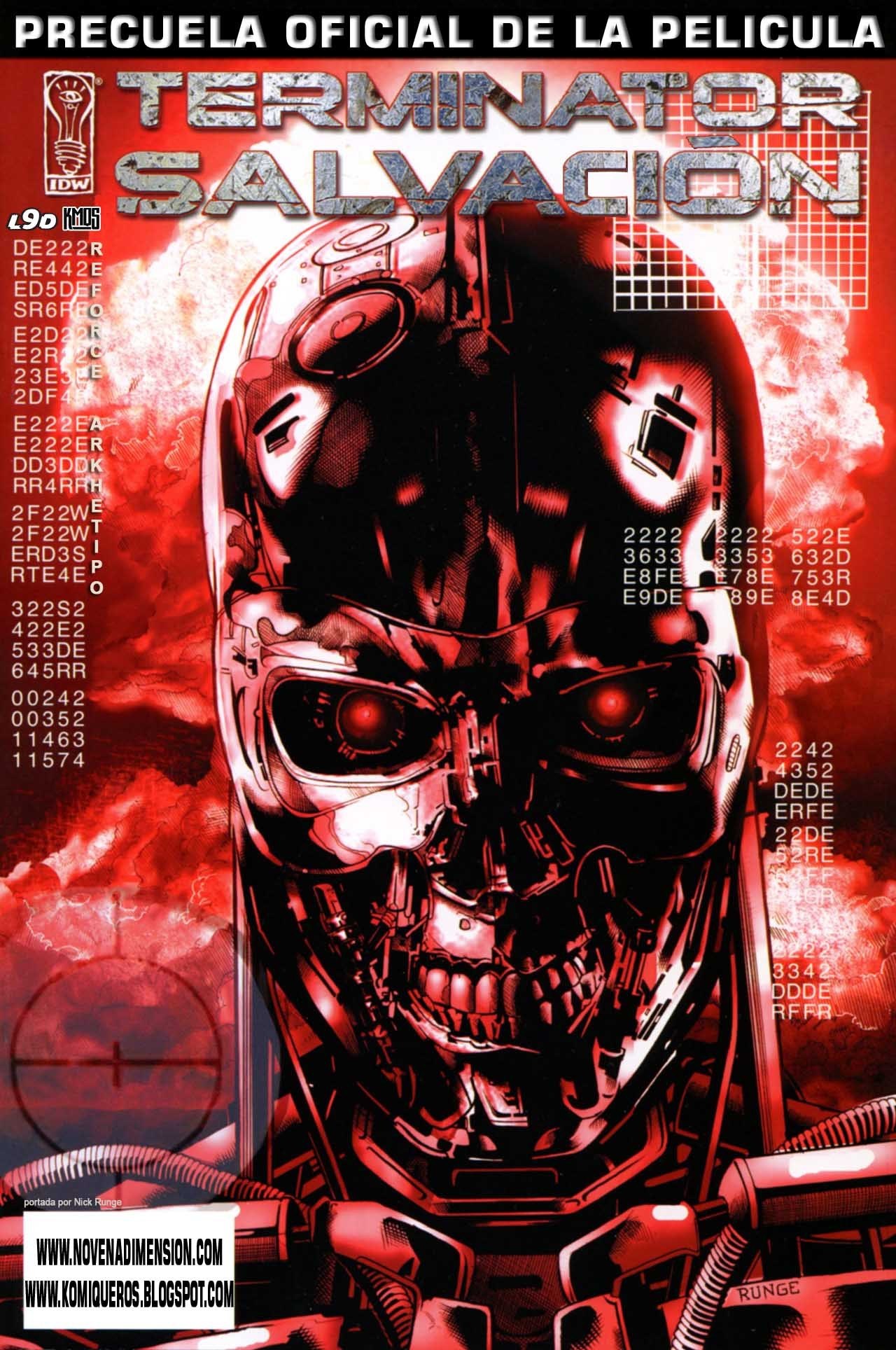 Portada ampliada de TERMINATOR SALVACION