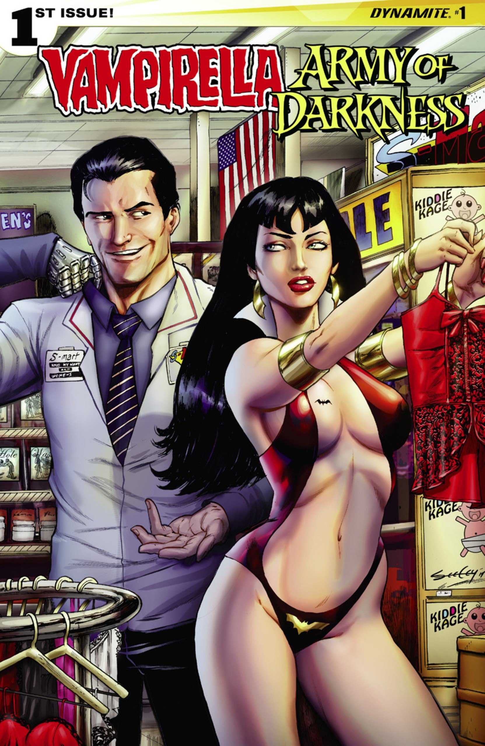 Portada ampliada de VAMPIRELLA ARMY OF DARKNESS