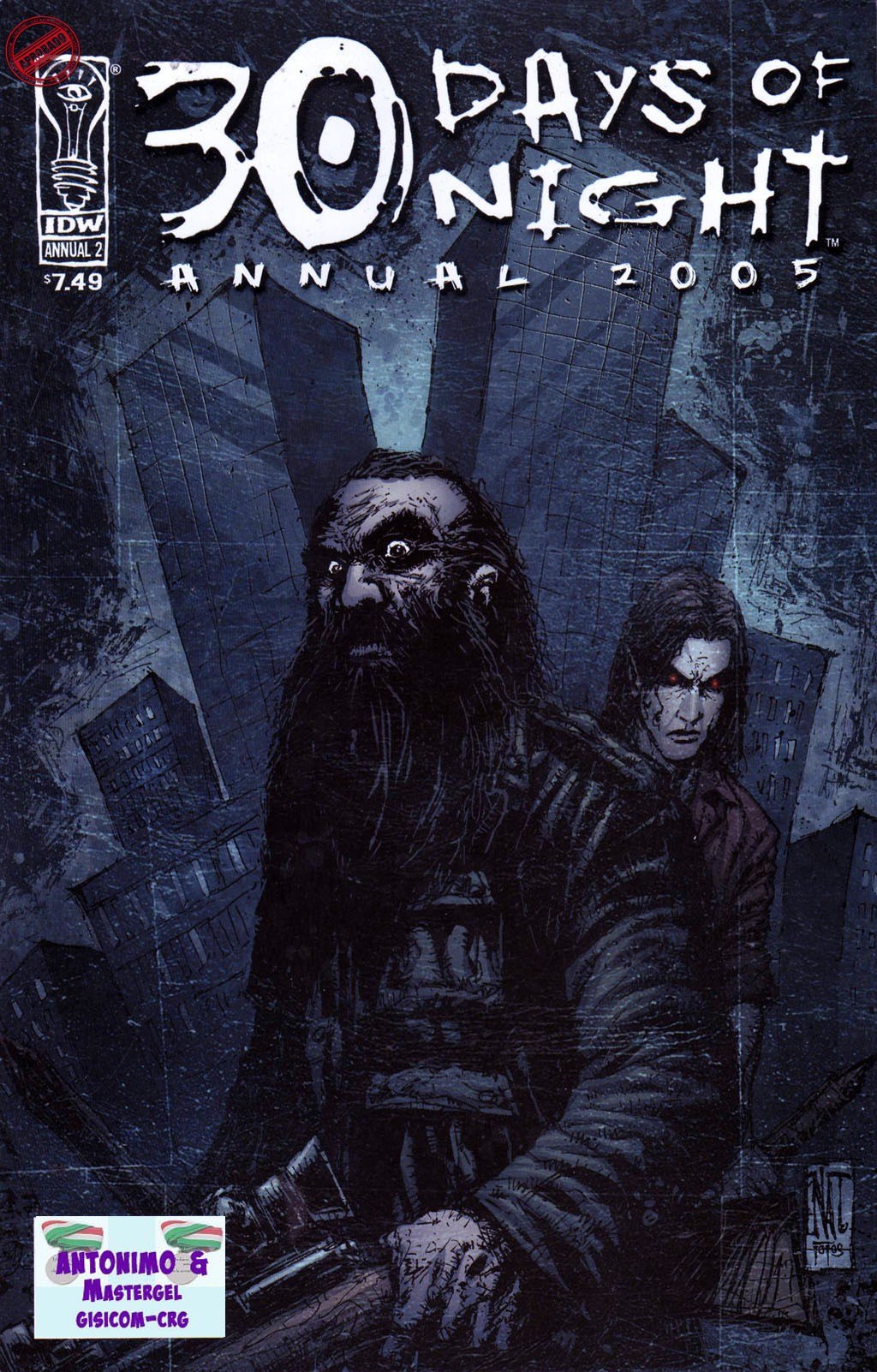 Portada ampliada de 30 Days of Night Annual 2005
