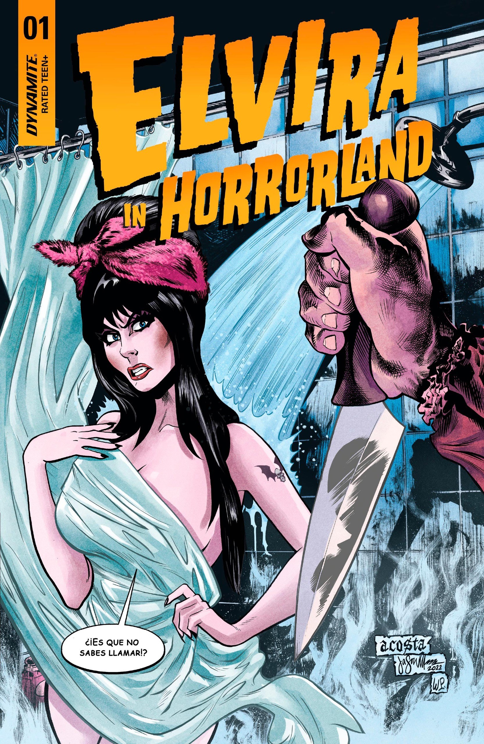 Portada ampliada de Elvira in Horrorland