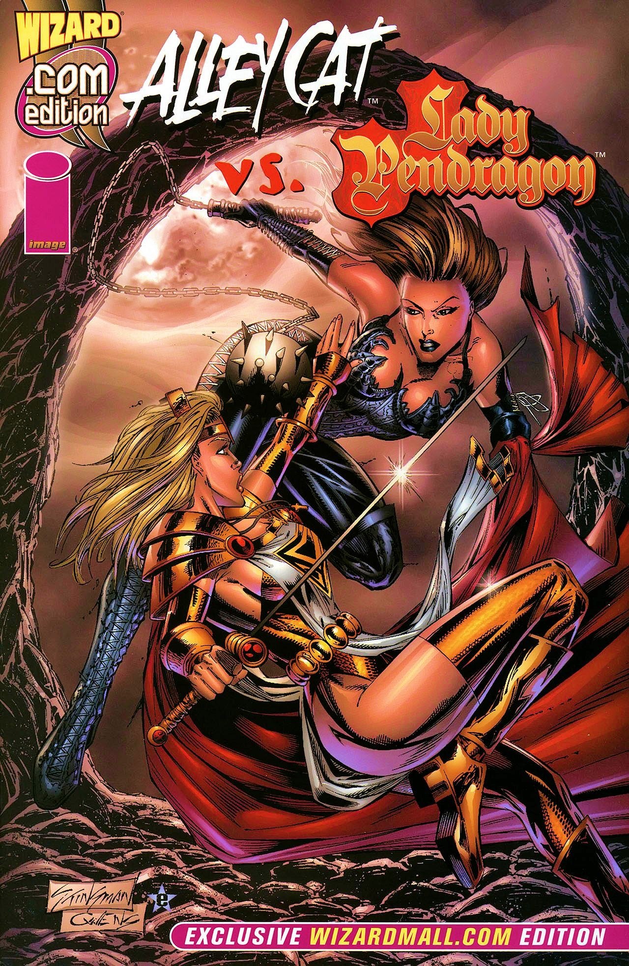 Portada ampliada de Alley Cat vs. Lady Pendragon