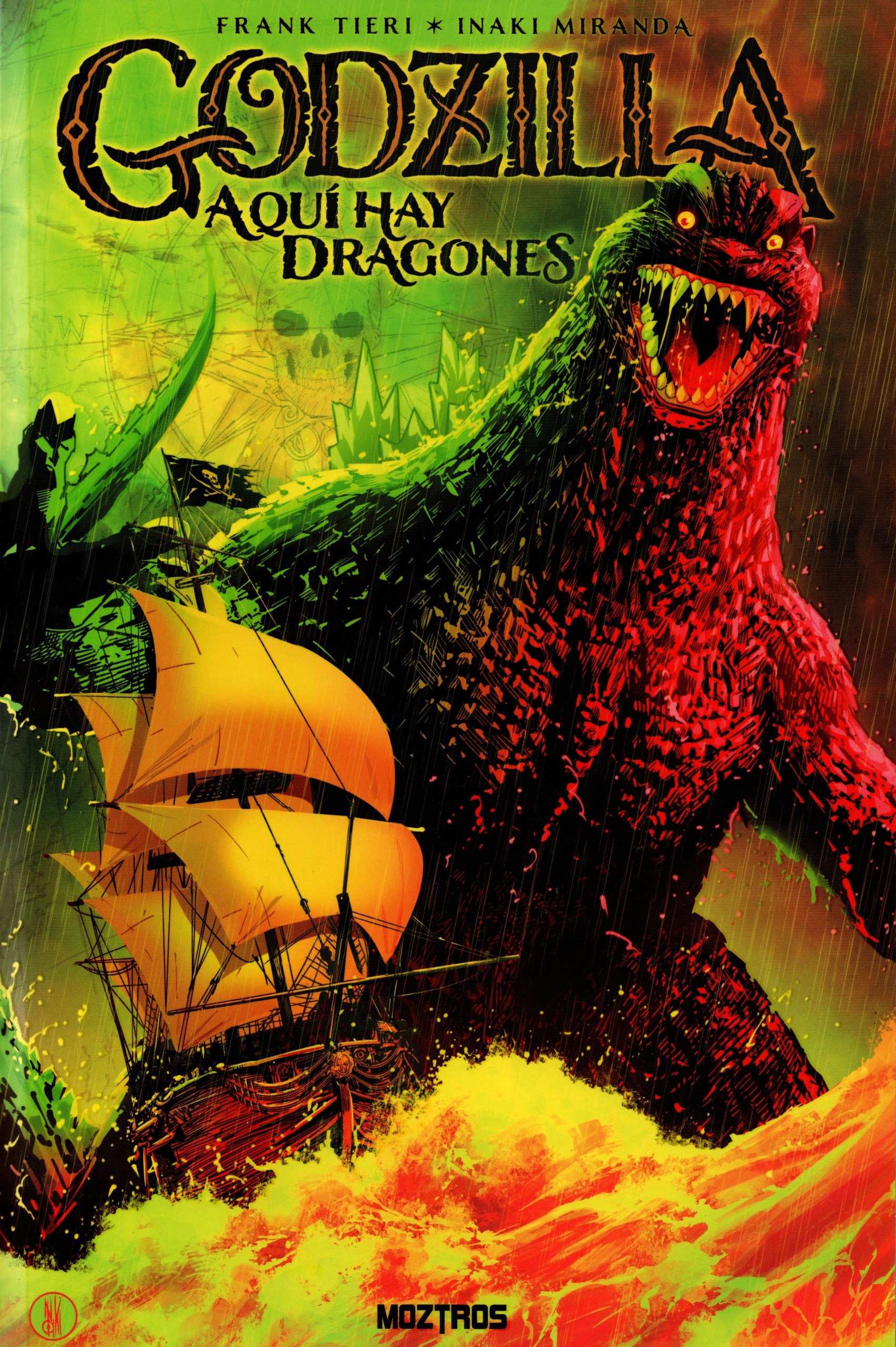 Portada ampliada de GODZILLA AQUÍ HAY DRAGONES