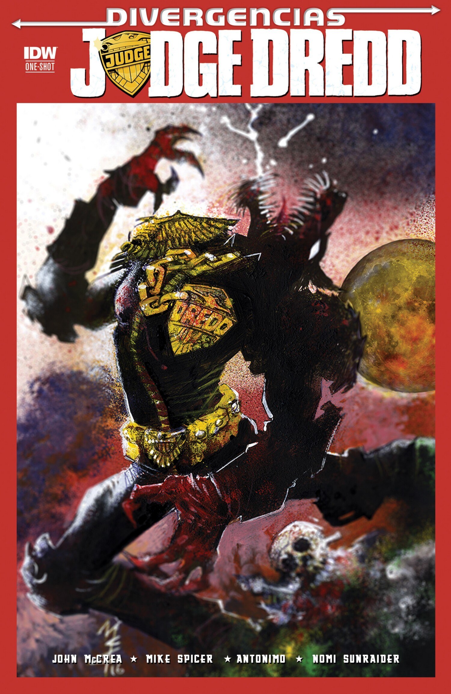 Portada ampliada de DIVERGENCIAS JUDGE DREDD