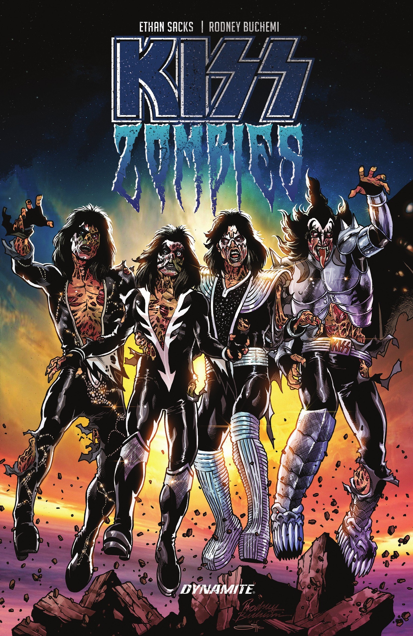 Portada ampliada de KISS ZOMBIES