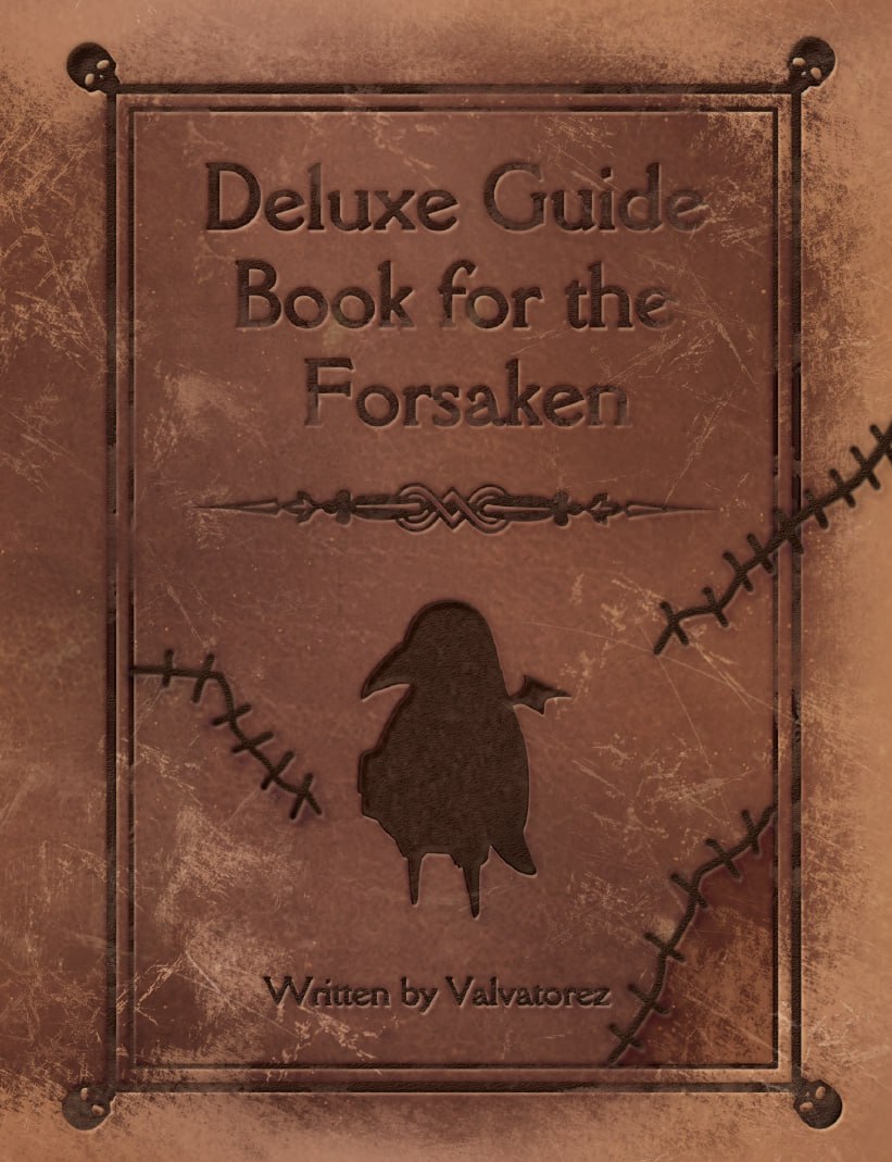 Portada ampliada de Deluxe Guide Book for the Forsaken