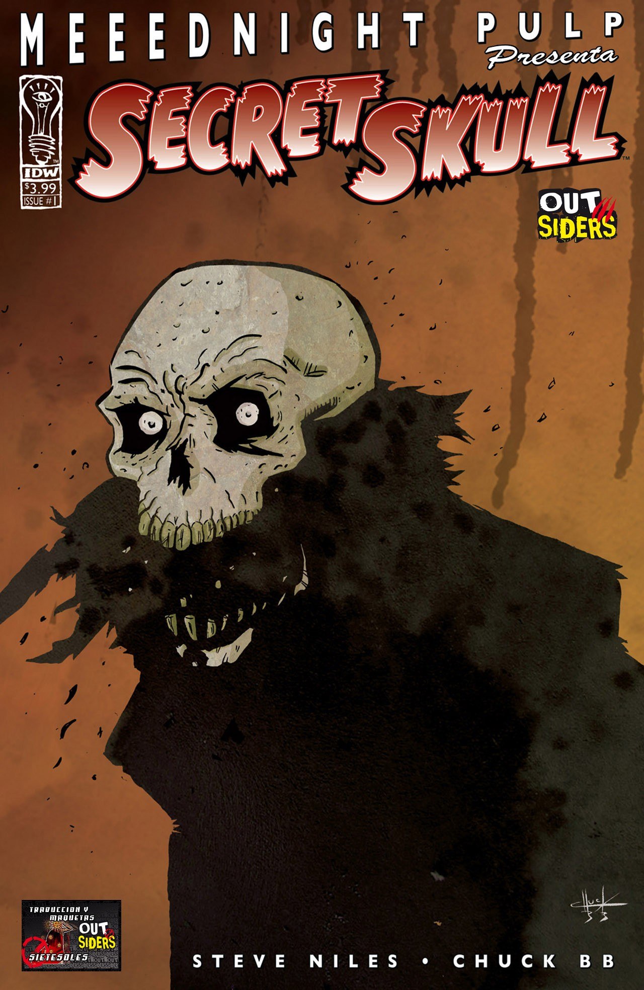 Portada ampliada de Secret Skull