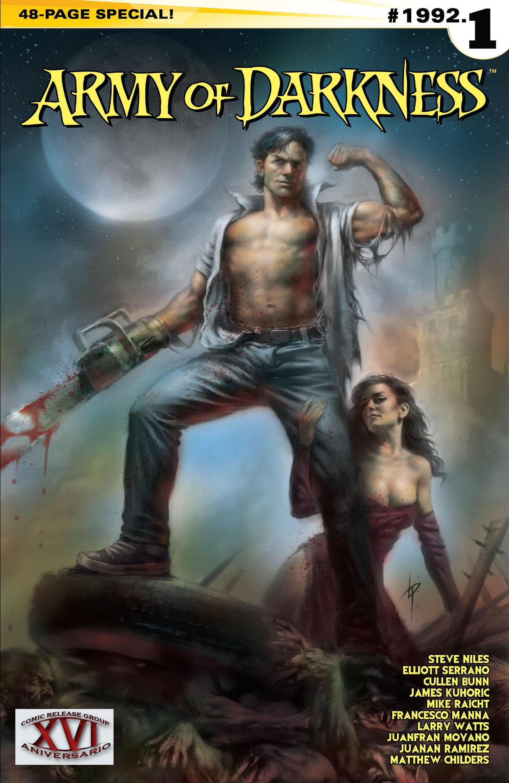 Portada ampliada de Army Of Darkness 1992.1(2014) por OscarSNM-Mastergel(CRG-Gisicom-16Aniv)