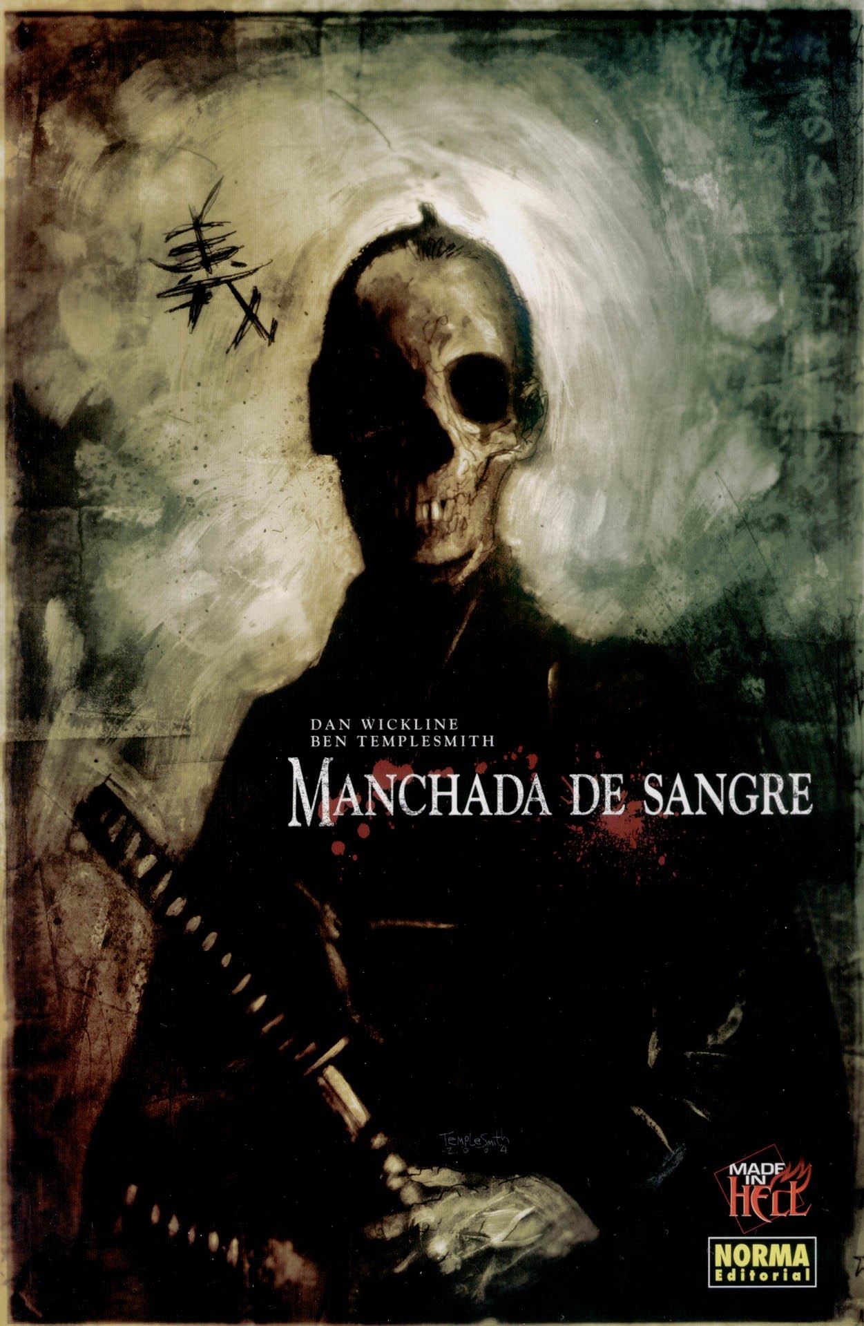 Portada ampliada de MANCHADA DE SANGRE