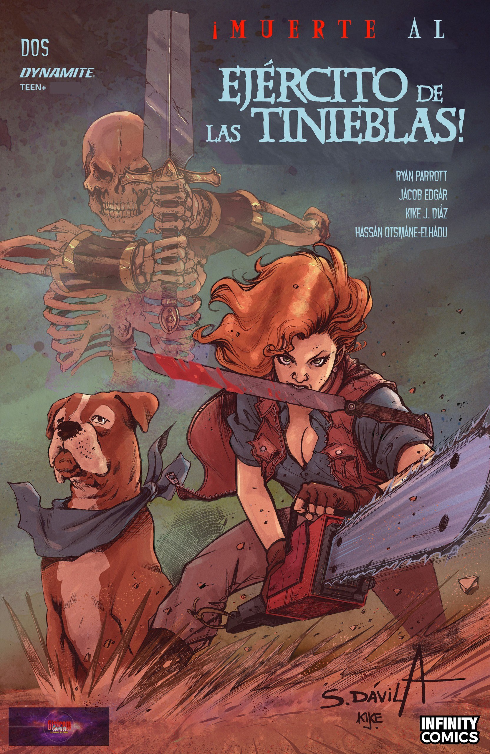Portada ampliada de MUERTE AL EJÉRCITO DE LAS TINIEBLAS!