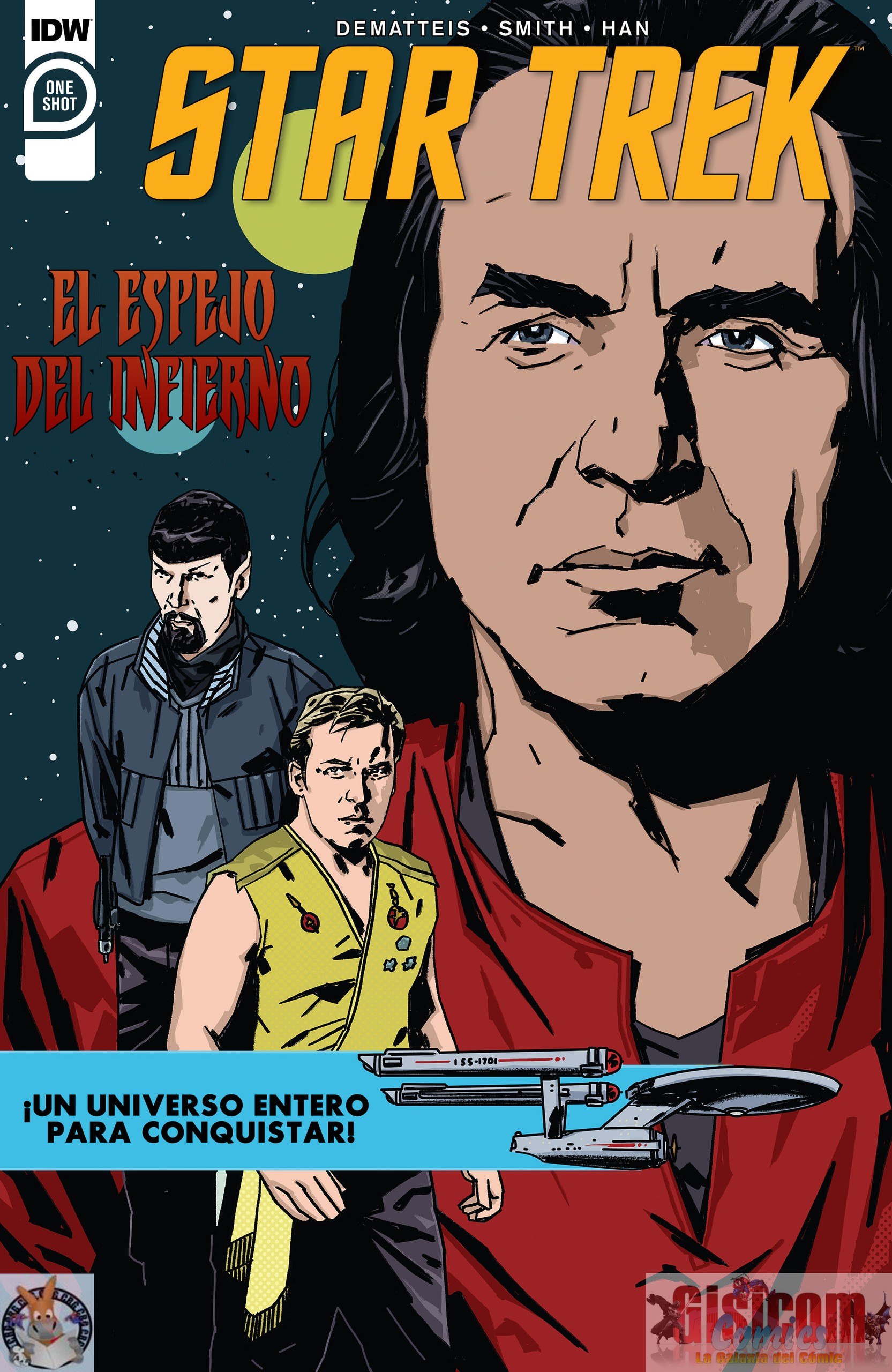 Portada ampliada de STAR TREK EL ESPEJO DEL INFERNO
